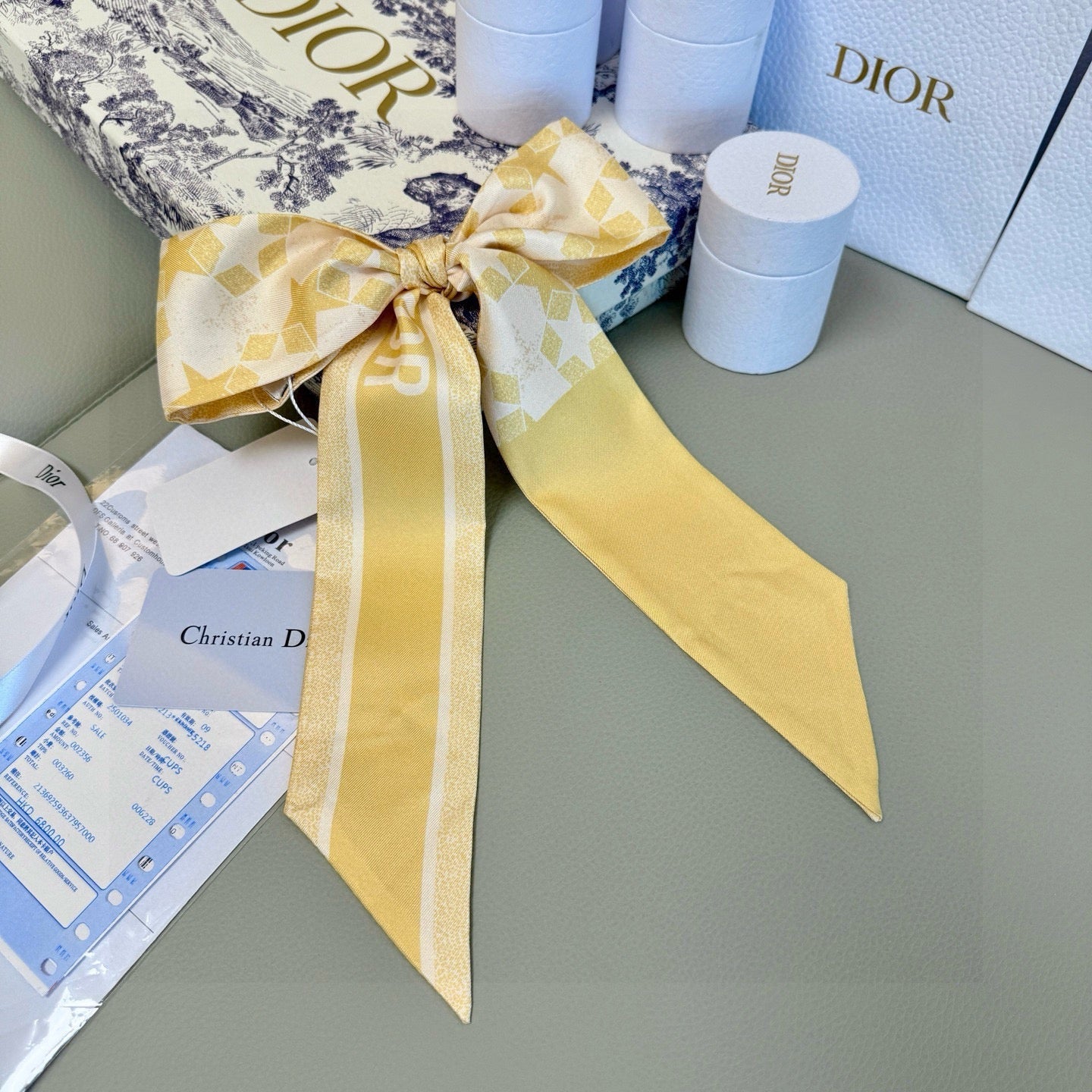 DIOR 26S SCARF 105CM IN SILK 276434