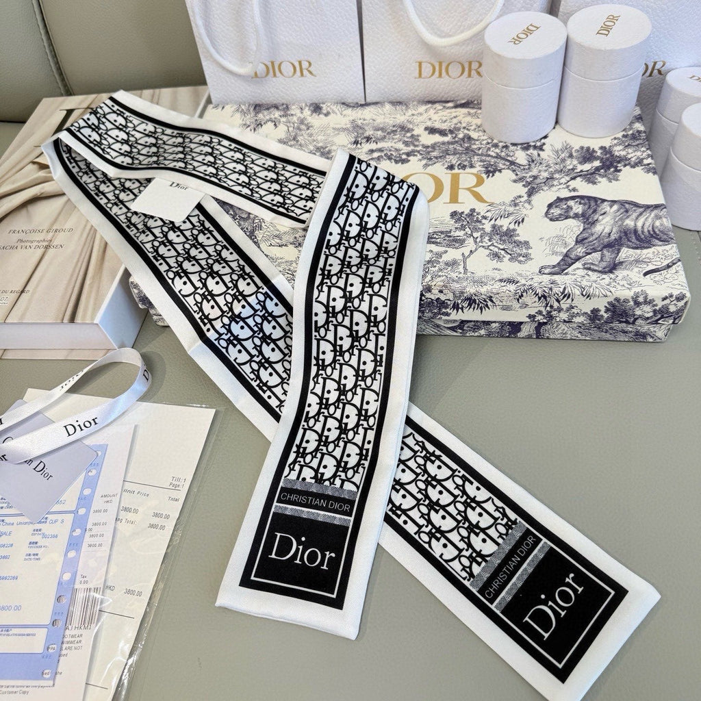 DIOR 26S SCARF 100CM IN SILK 316477