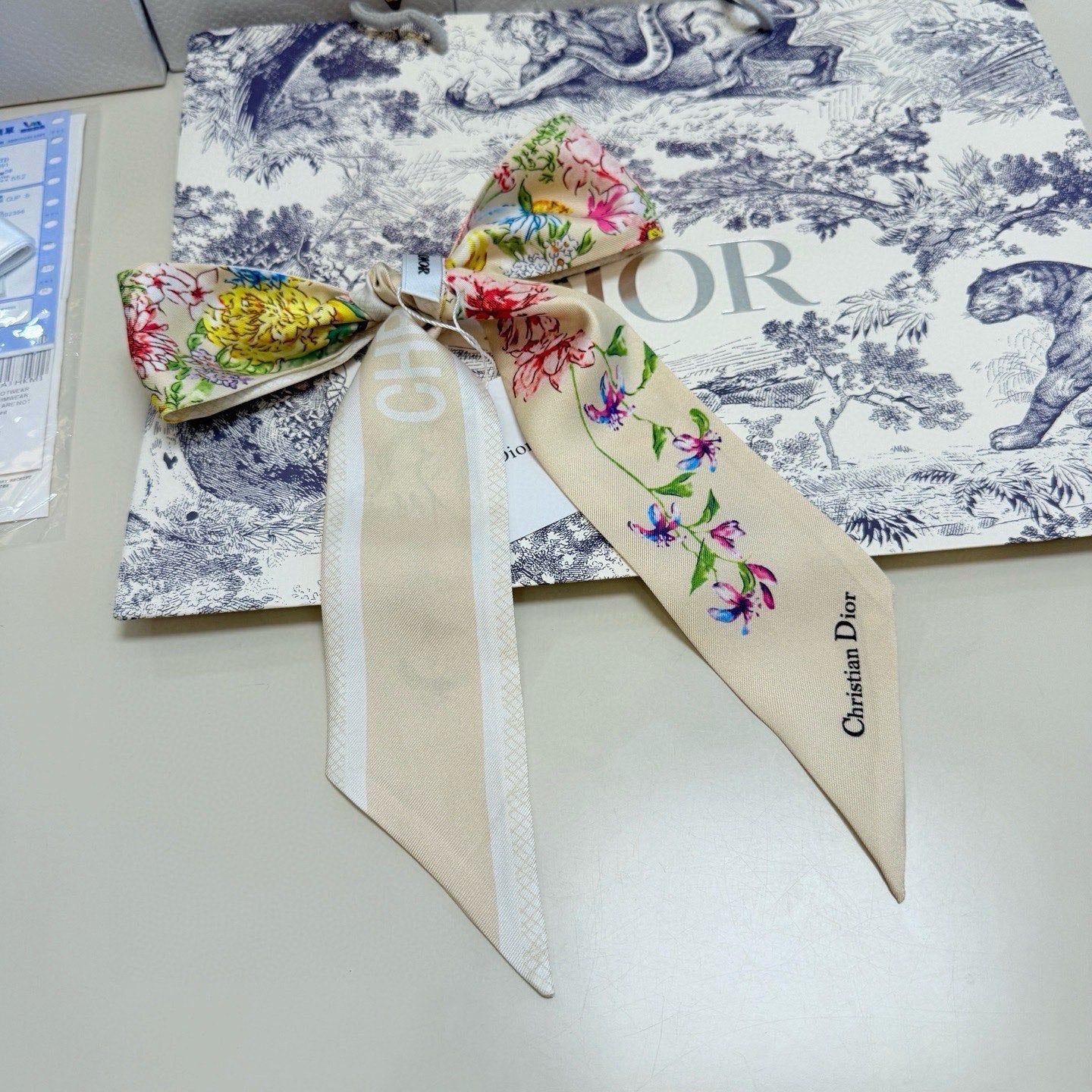 DIOR 26S SCARF 100CM IN SILK 316496