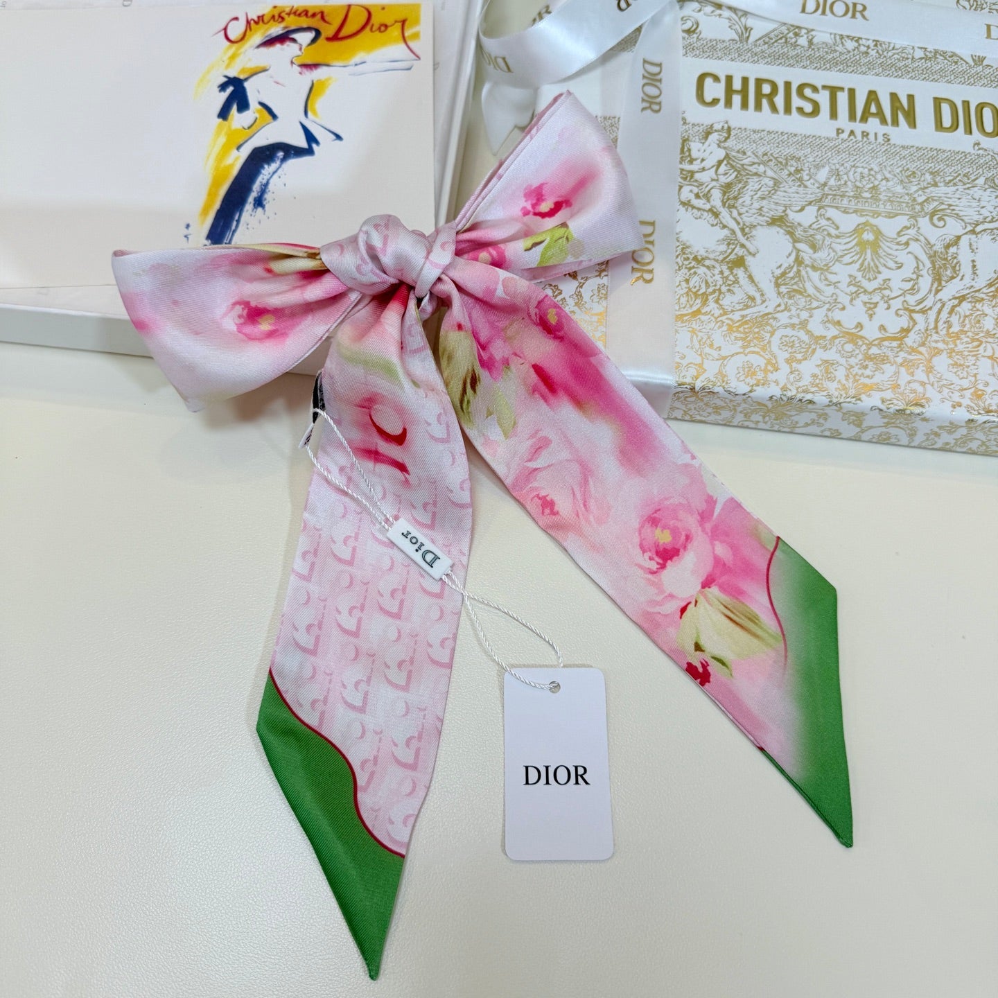DIOR 26S SCARF 105CM IN SILK 316504