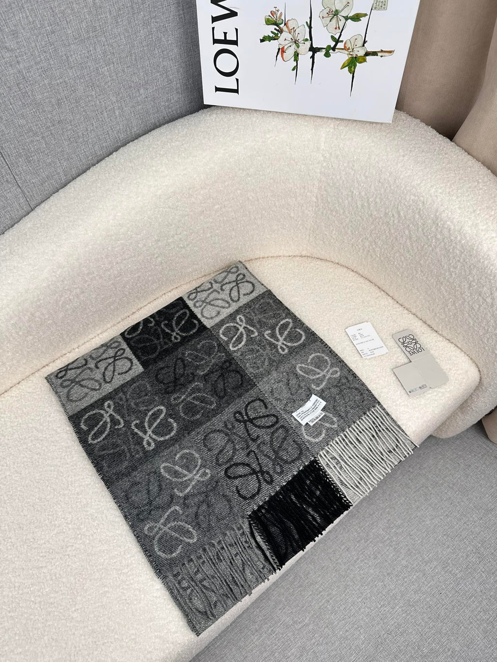 LOEWE 26S SCARF 200 IN CASHMERE 126267