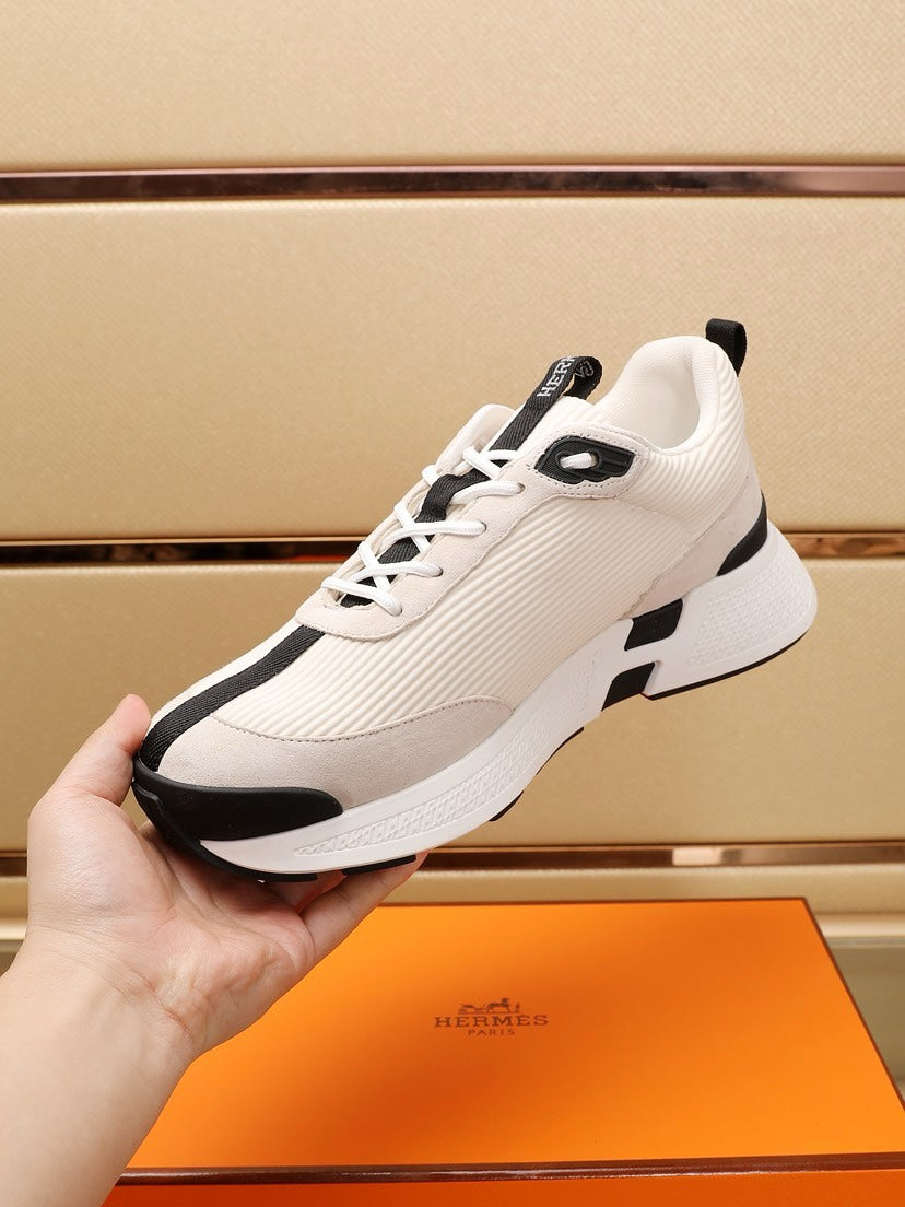 HM HUGO SNEAKER BLACK AND CREAMY WHITE WEAVE