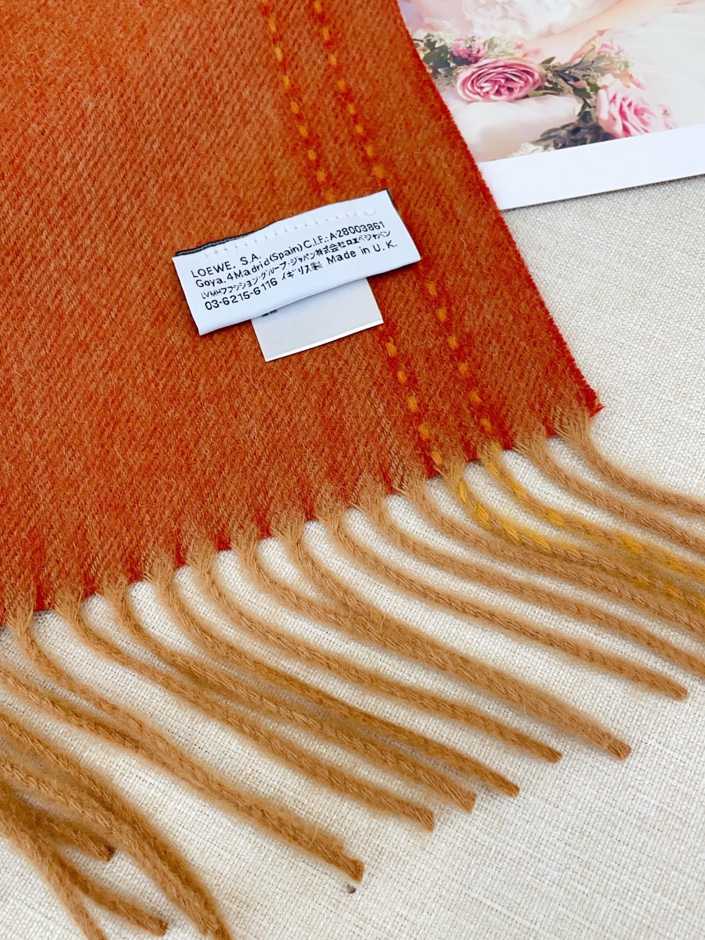 LOEWE 26S SCARF 180 IN CASHMERE 134478