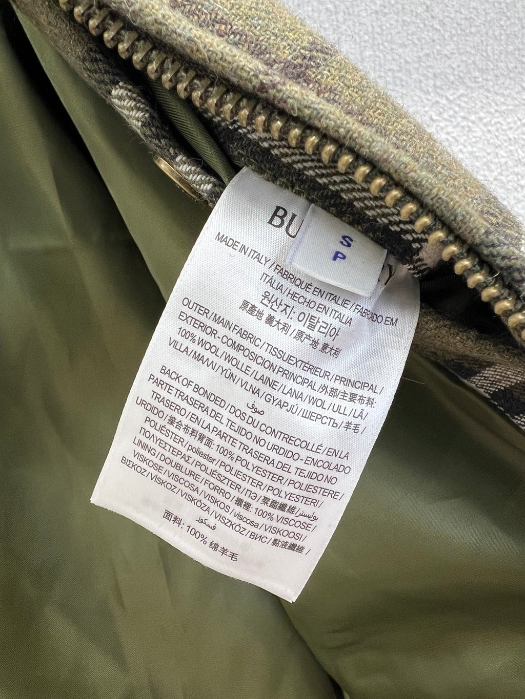 BURBERRY 25S PLAID JACKET 0017