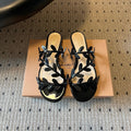 GIANVITO ROSSI 26S SANDALS IN BLACK LAMBSKIN