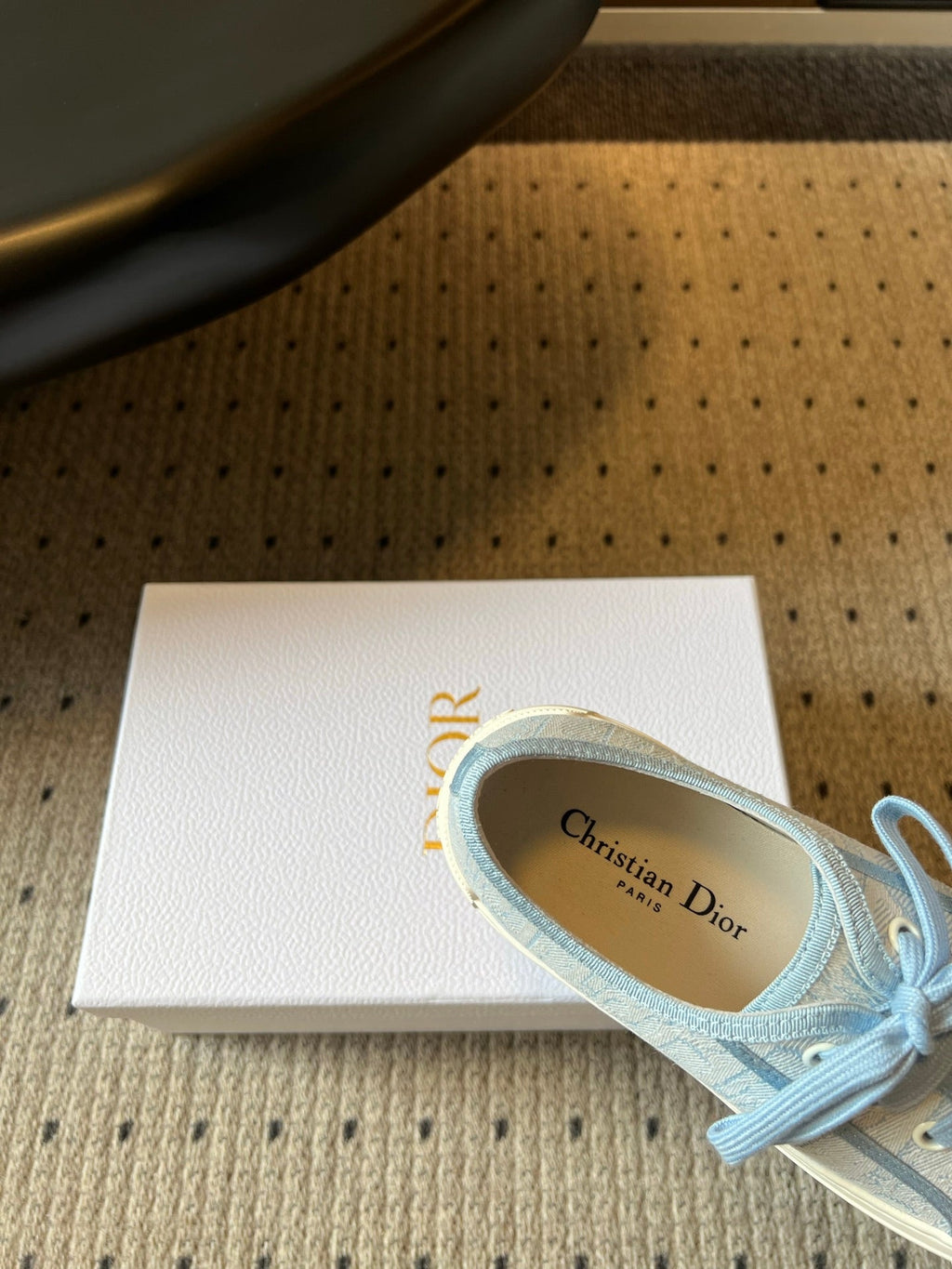 DIOR 26S LOW-TOP SNEAKER 50MM IN LIGHT BLUE OBLIQUE EMBROIDERED CANVAS