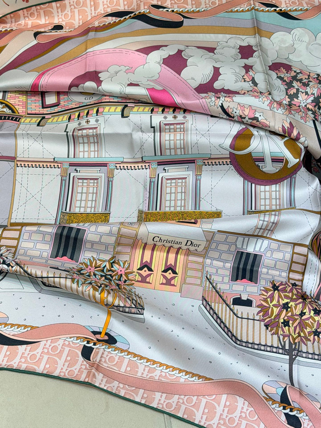 DIOR 26S SCARF 90CM IN SILK 311991