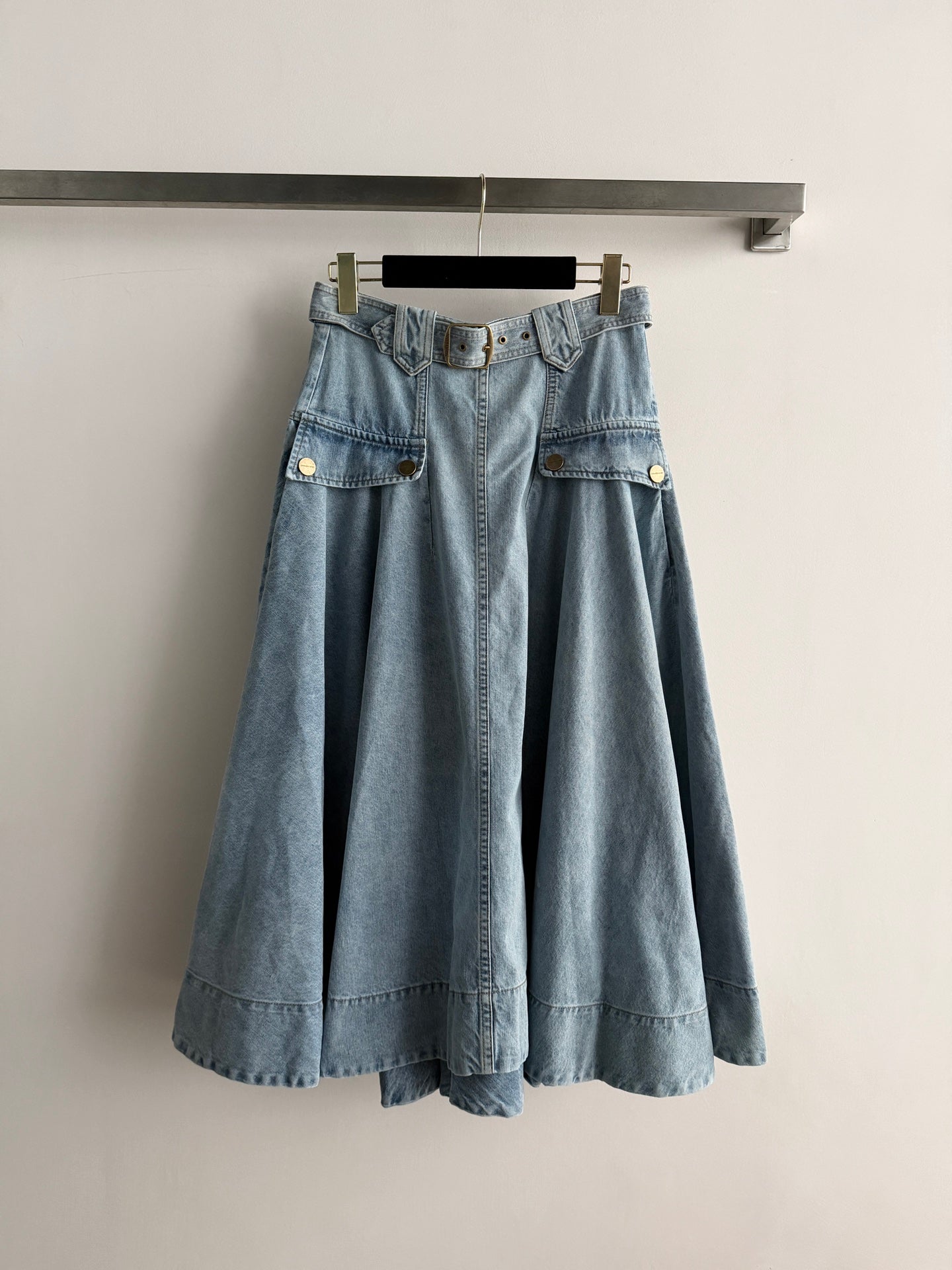 ZIMMERMANN 26S DENIM MIDI SKIRT STYLE 93