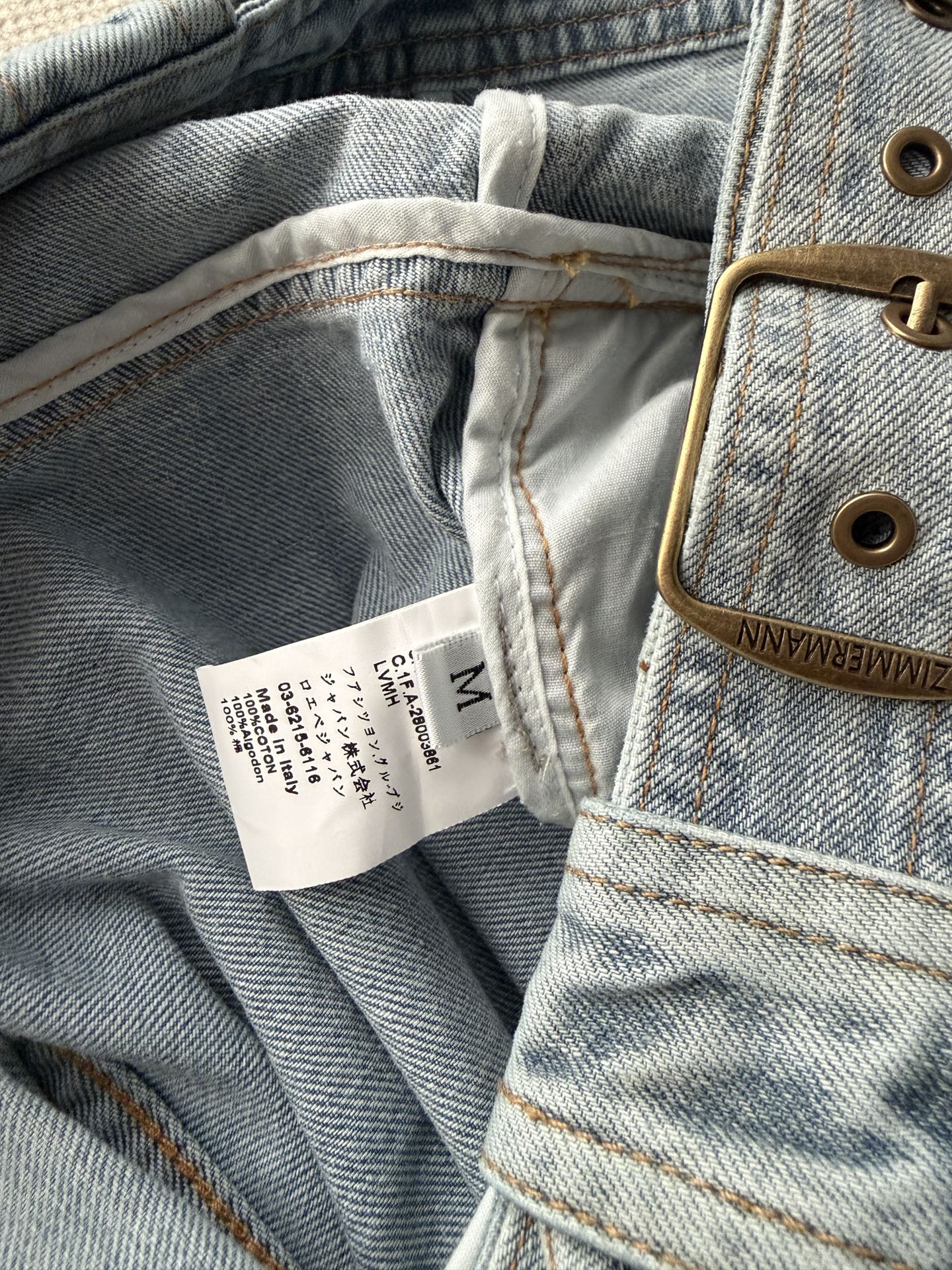 ZIMMERMANN 26S DENIM MIDI SKIRT STYLE 93
