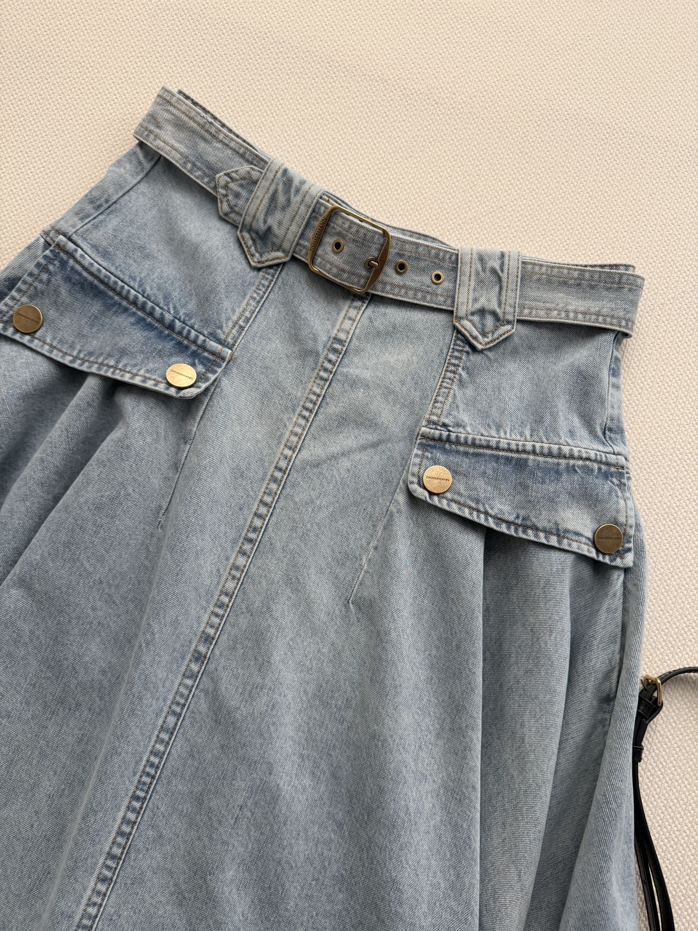 ZIMMERMANN 26S DENIM MIDI SKIRT STYLE 93