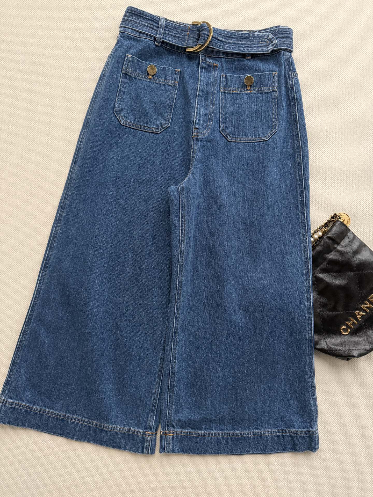 ZIMMERMANN 26S HIGH-WAIST WIDE-LEG JEANS STYLE 70
