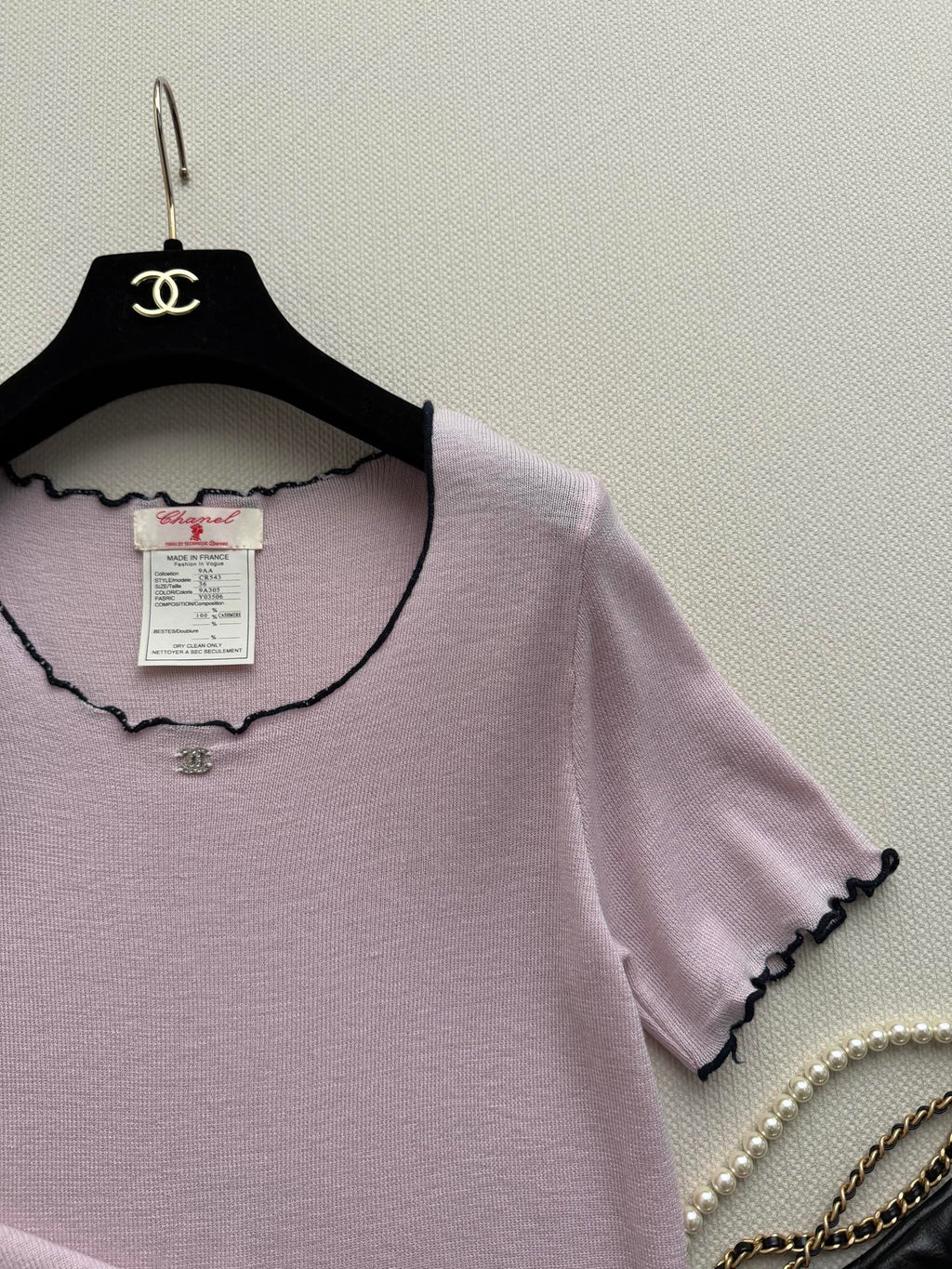 CHANEL 26S SHORT-SLEEVED KNIT SHIRT STYLE 1188
