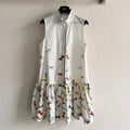 DIOR 26S SLEEVELESS PRINTED COTTON DRESS 1356