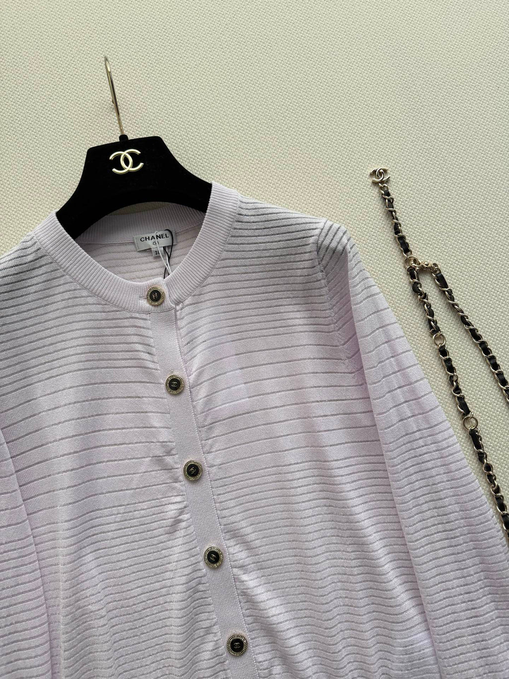 CHANEL 26S MINT KNIT CARDIGAN 1328