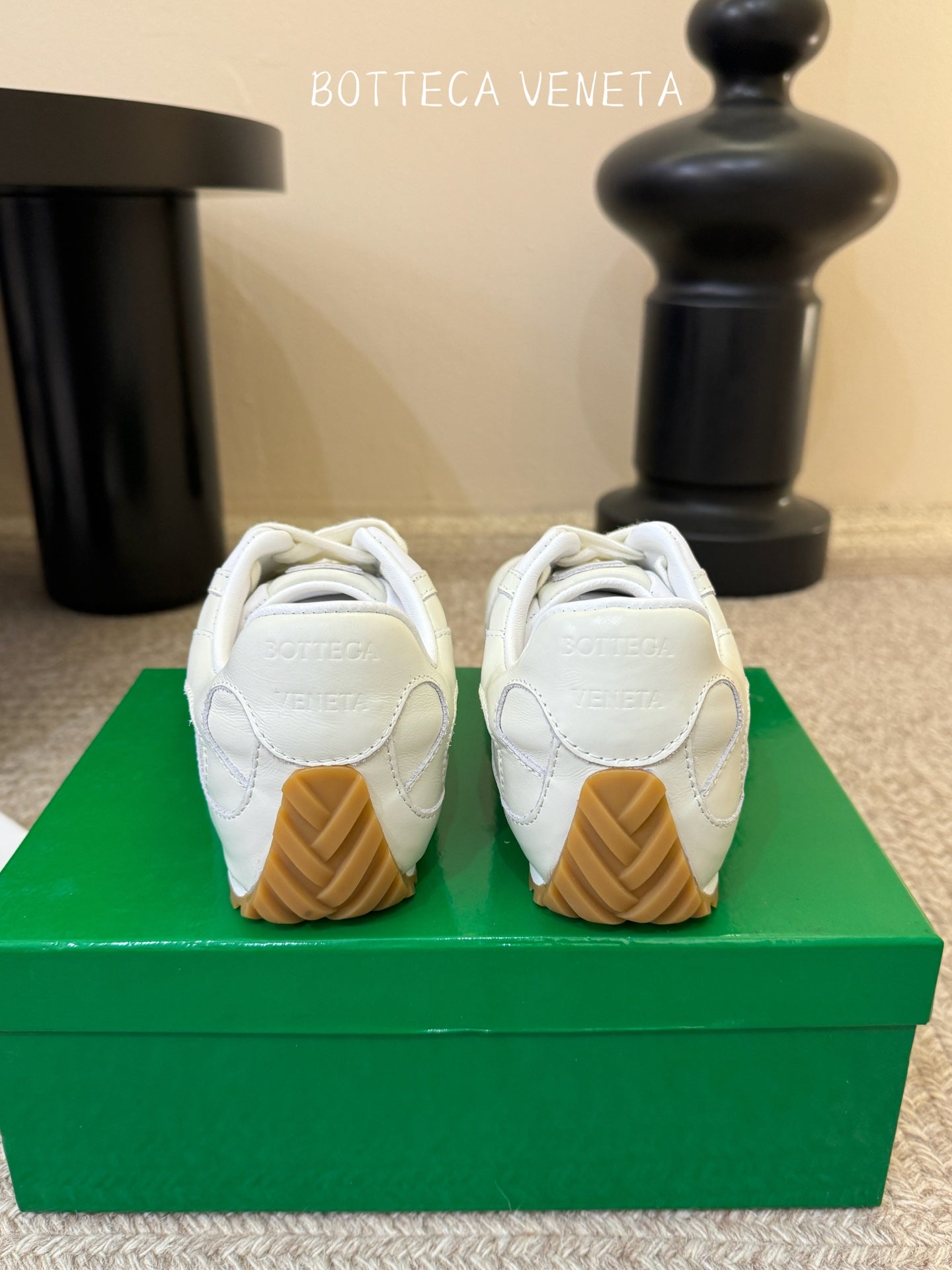BOTTEGA VENETA 26S SNEAKERS IN WHITE CALFSKIN