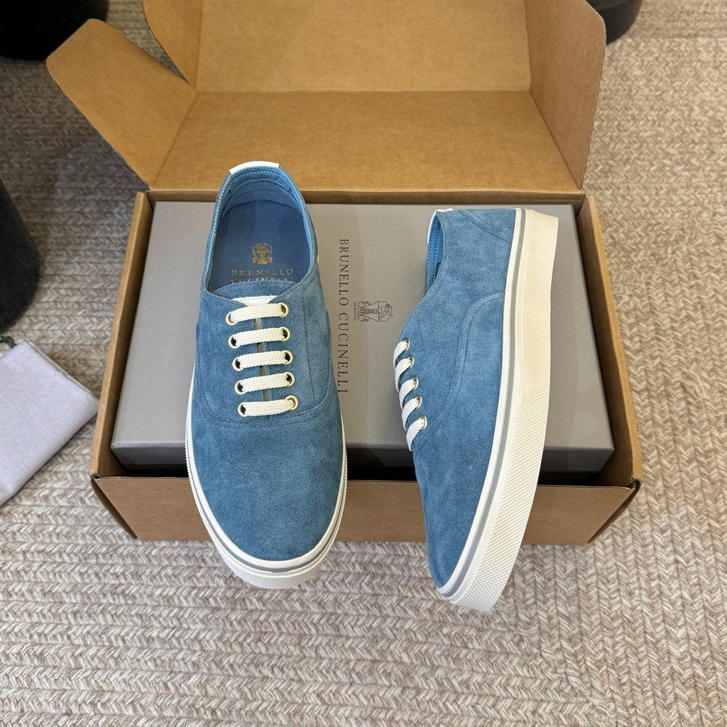 LP 26S LACE-UP SNEAKERS IN BLUE SUEDE