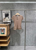 CELINE 26S SHORT-SLEEVE KNIT TOP 464