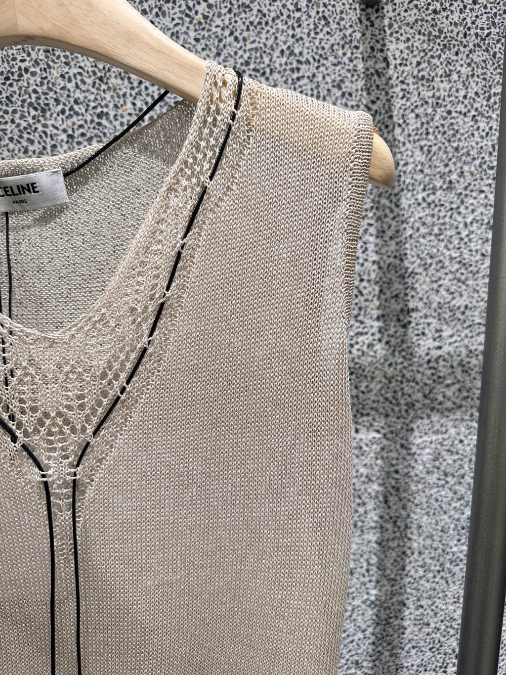 CELINE 26S SLEEVELESS KNIT TOP 462