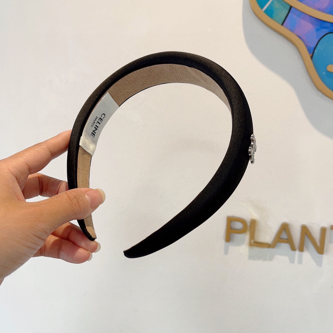 BLACK FABRIC HAIRBAND 429310
