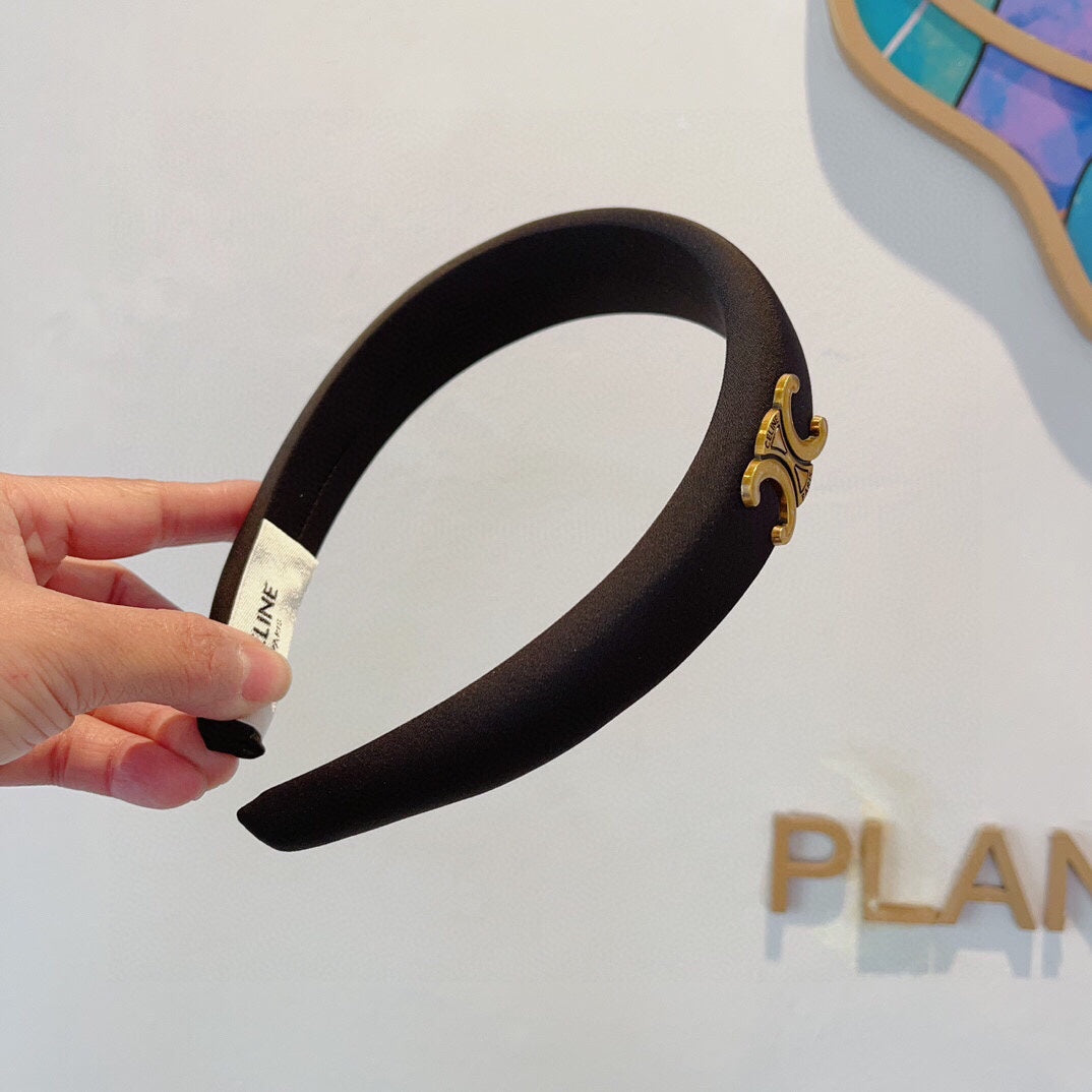 BLACK FABRIC HAIRBAND 432748