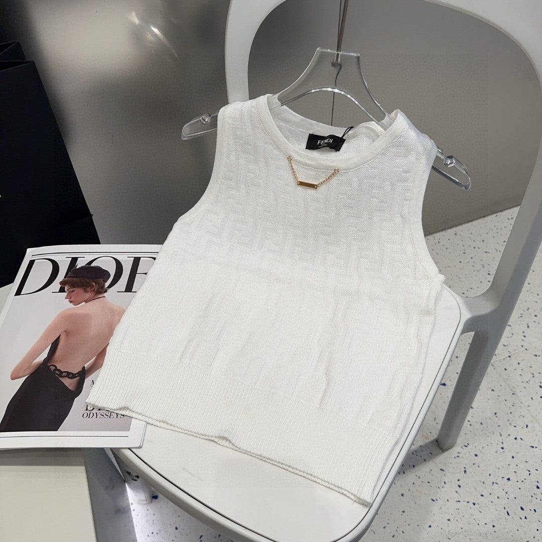 CAMISOLE 627711 IN WHITE COTTON RIBBED KNIT