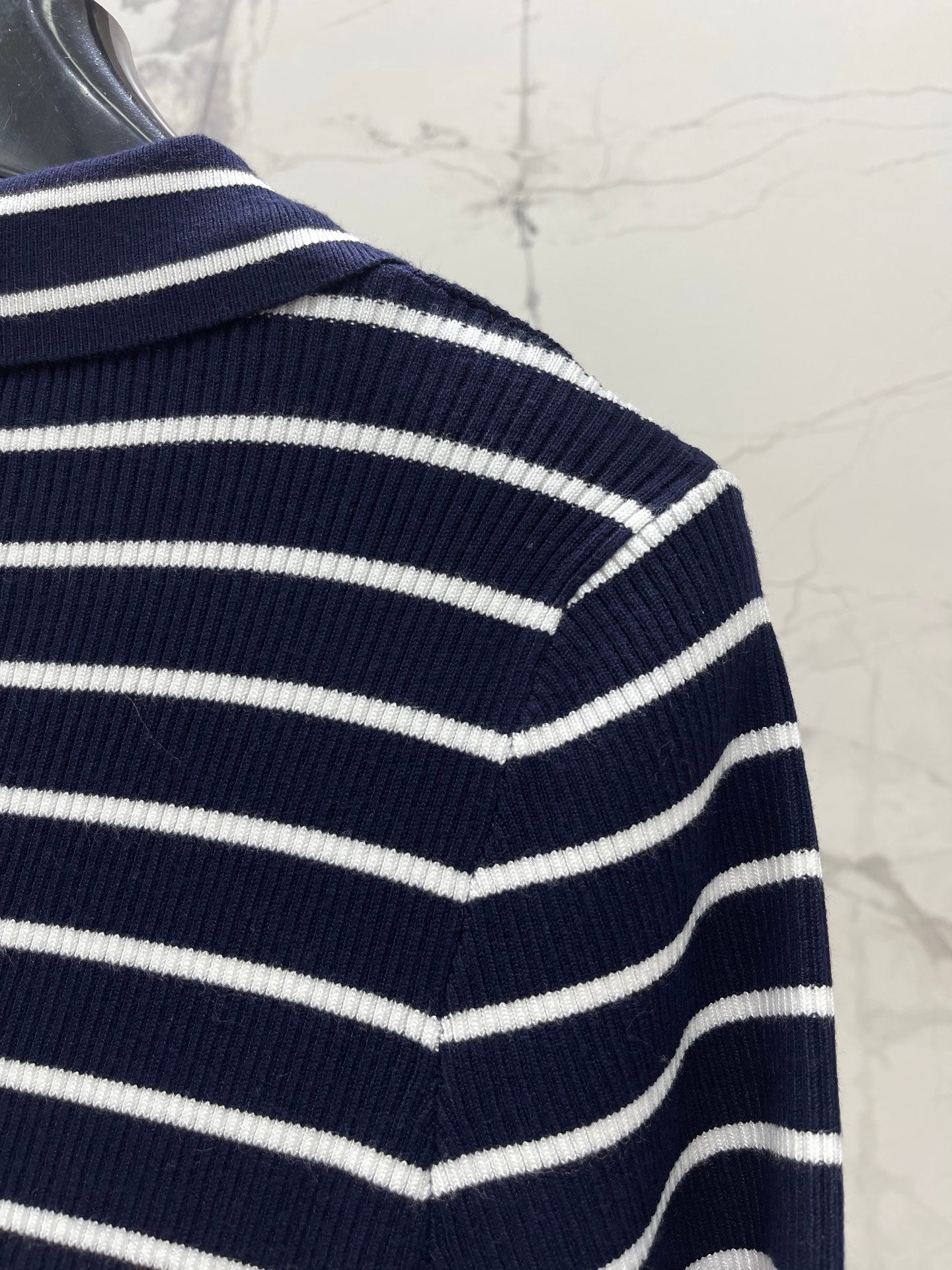 CELINE 26S STRIPED SHORT-SLEEVE POLO SHIRT 489