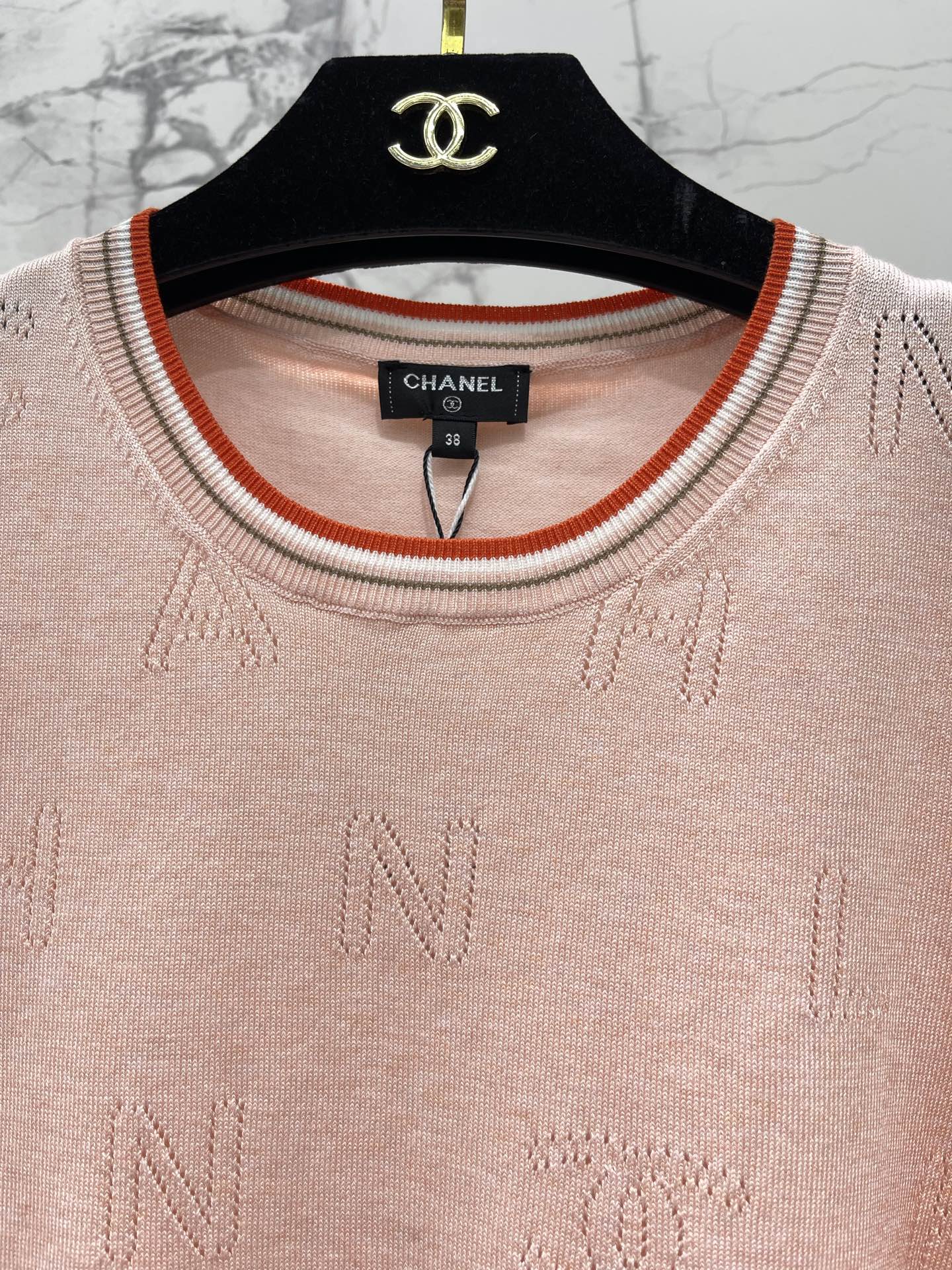 CHANEL 26S SHORT-SLEEVED KNIT SHIRT STYLE 1164