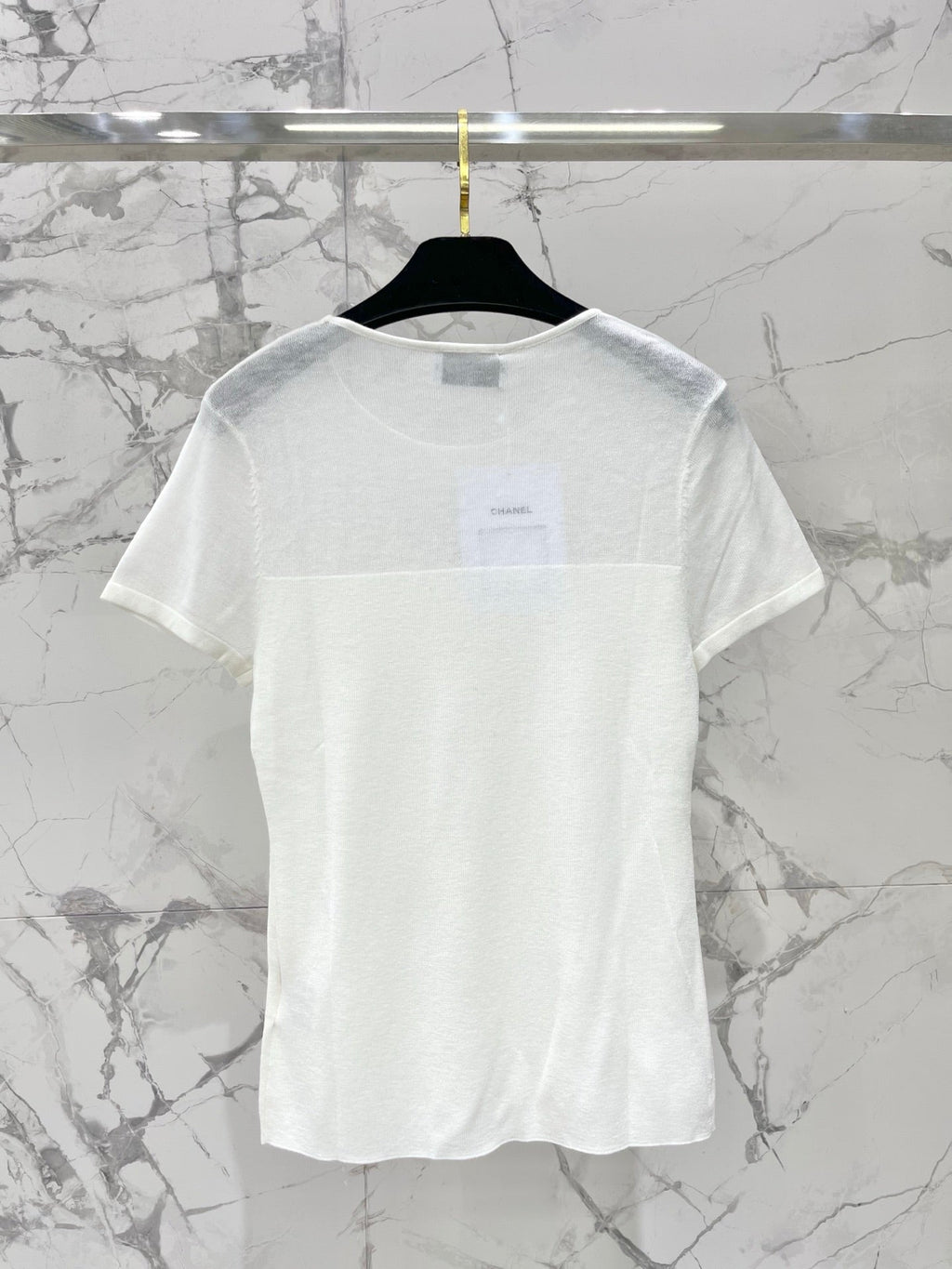 CHANEL 26S SHORT-SLEEVE KNIT TOP 1320