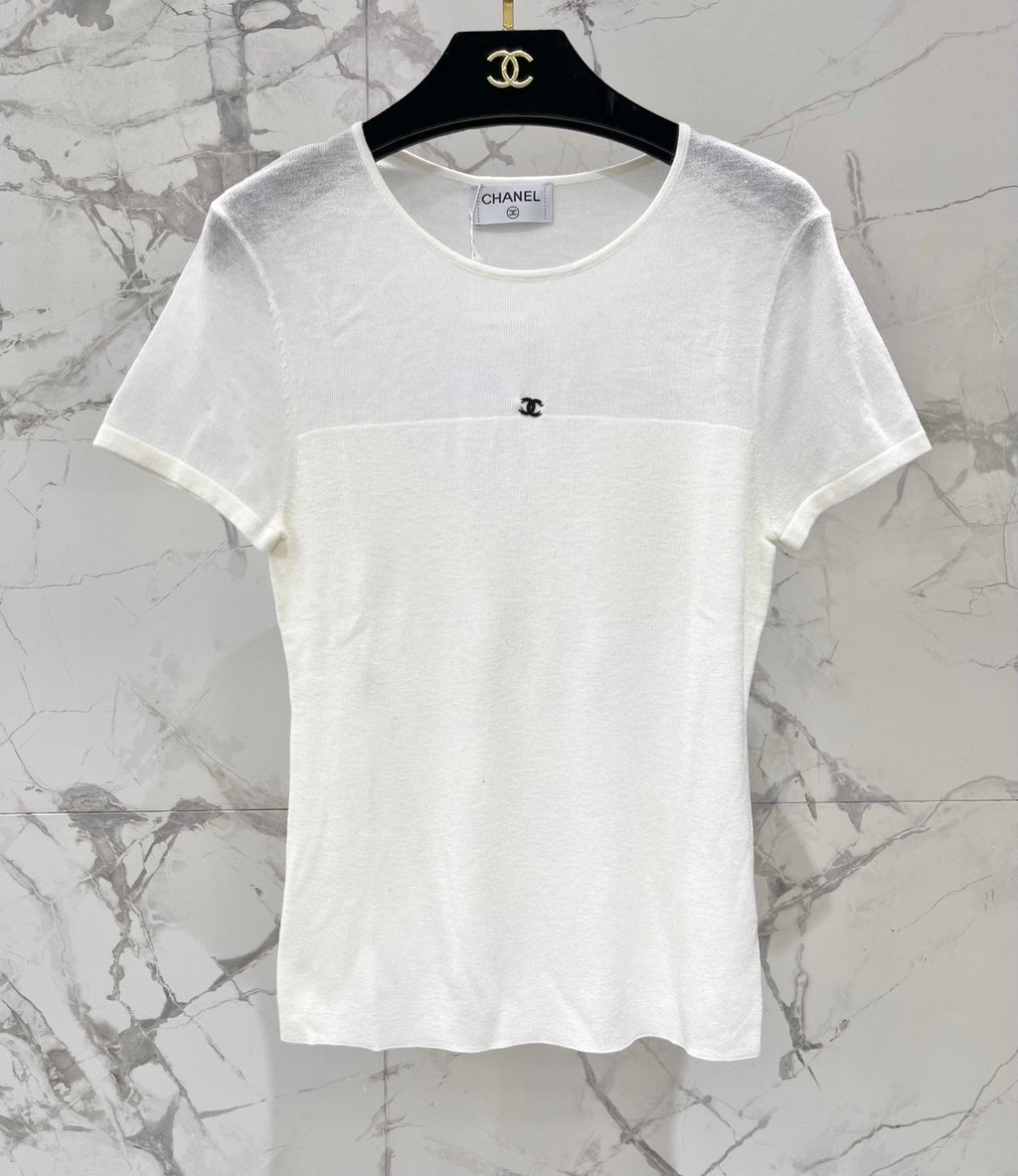 CHANEL 26S SHORT-SLEEVE KNIT TOP 1320