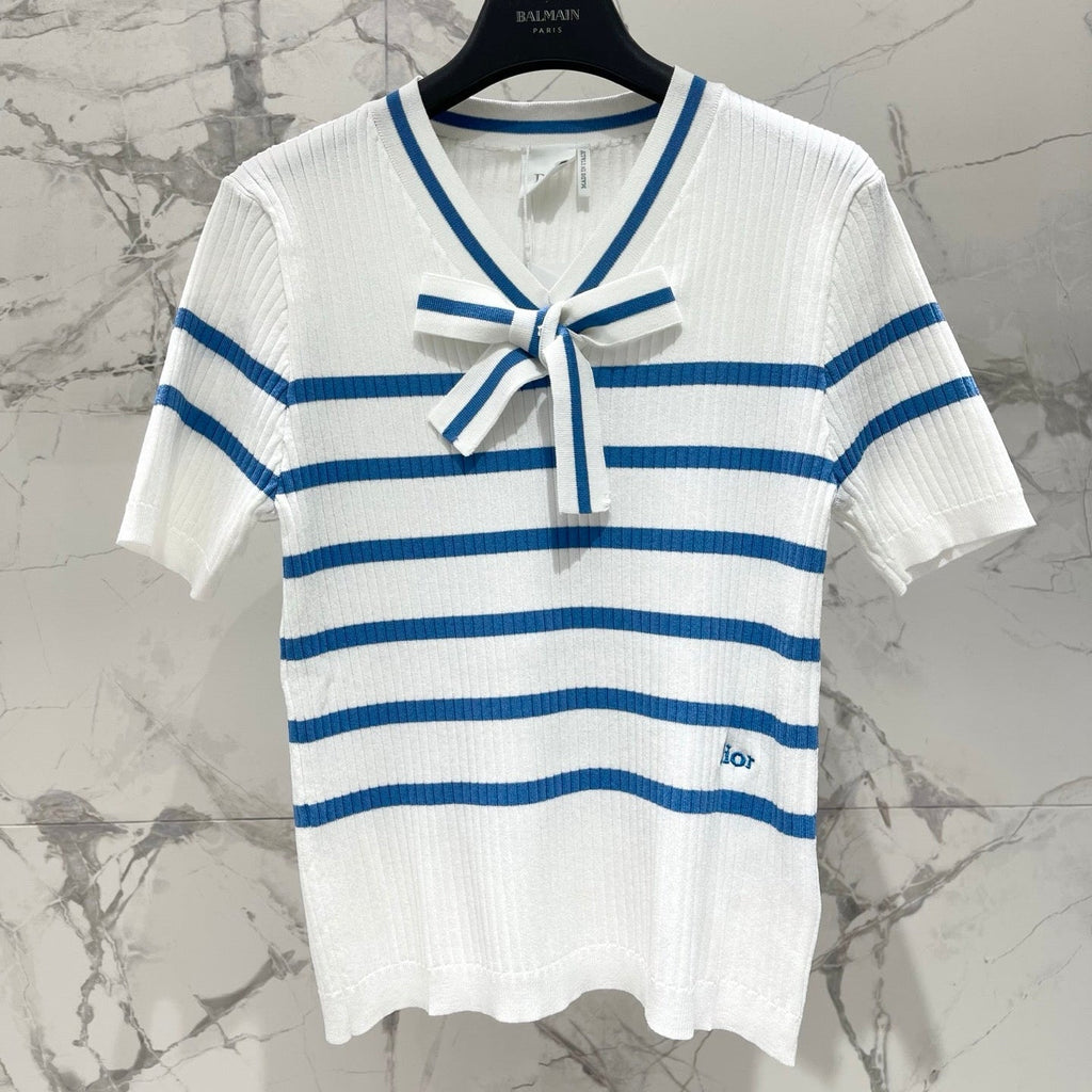 DIOR 26S SHORT-SLEEVE KNIT SWEATER 1328