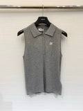CELINE 26S SLEEVELESS POLO SHIRT 474