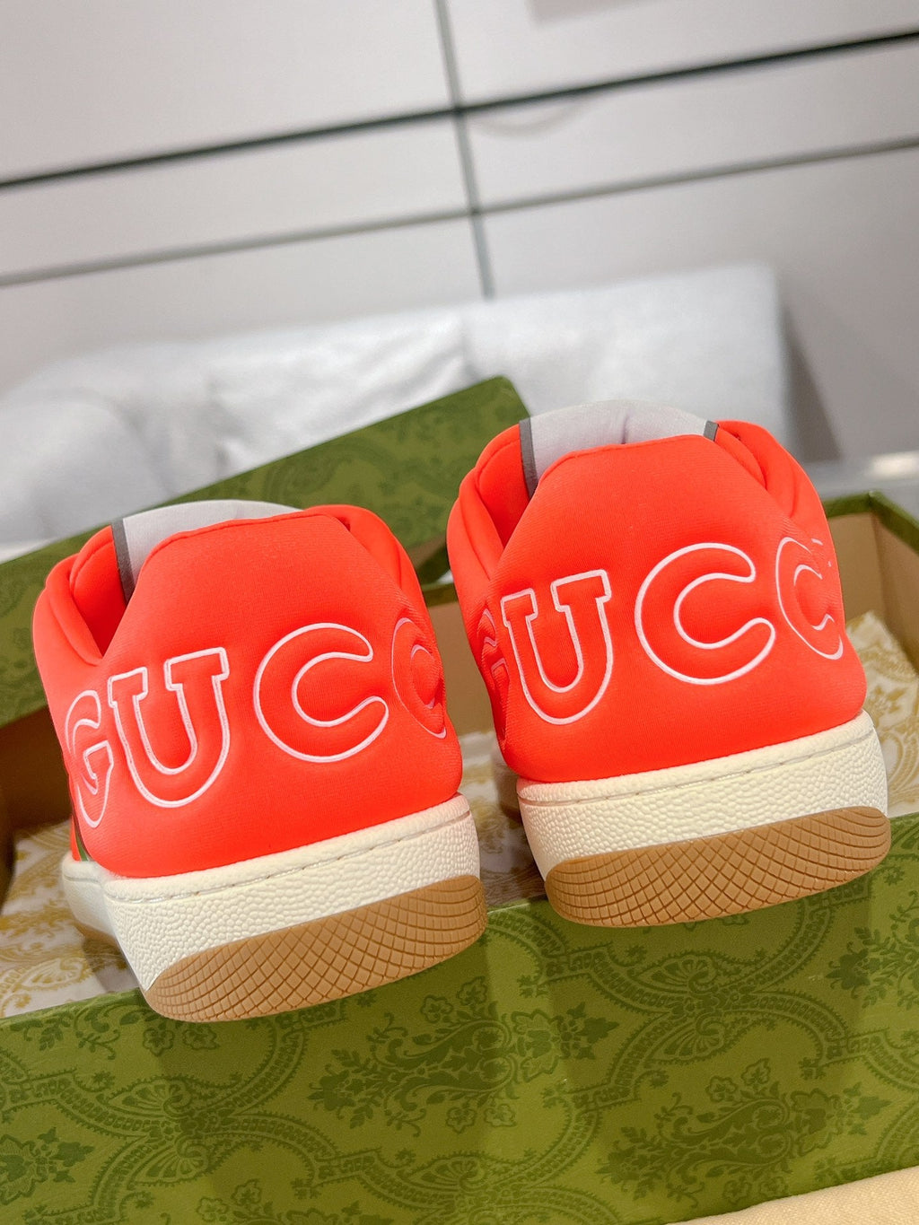 SNEAKER IN ROSE RED MIX COLORFUL CALFSKIN
