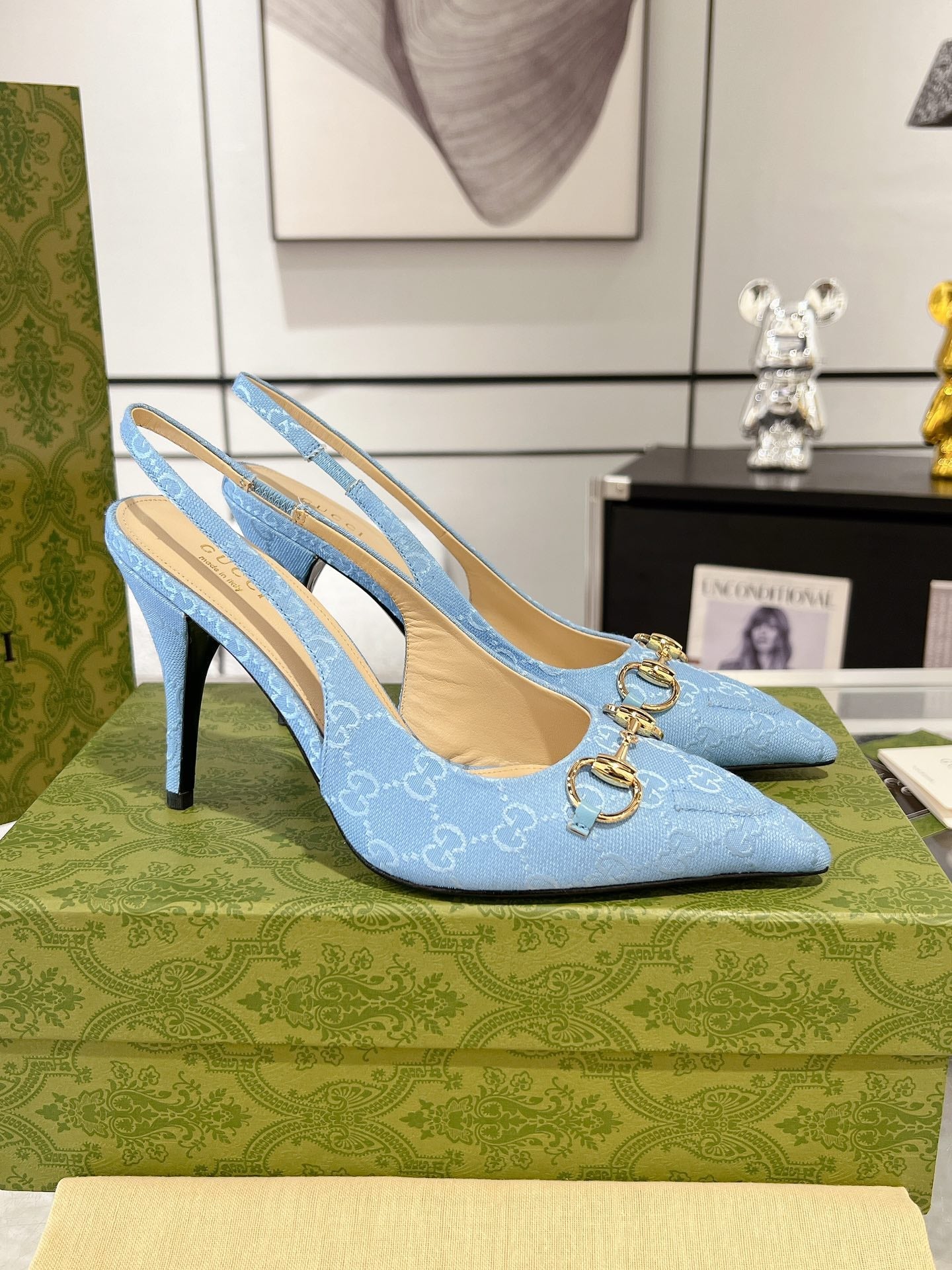 HORSEBIT SLINGBACK 105 IN SKY CANVAS