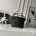 CHANEL 26S BUCKET SHOULDER BAG 27 IN BLACK LAMBSKIN GOLD HARDWARE