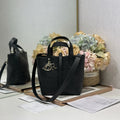 DIOR 26S TOUJOURS BAG 18 IN BLACK GRAINED CALFSKIN