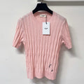 CELINE 26S LOGO SHORT-SLEEVE KNIT TOP 185