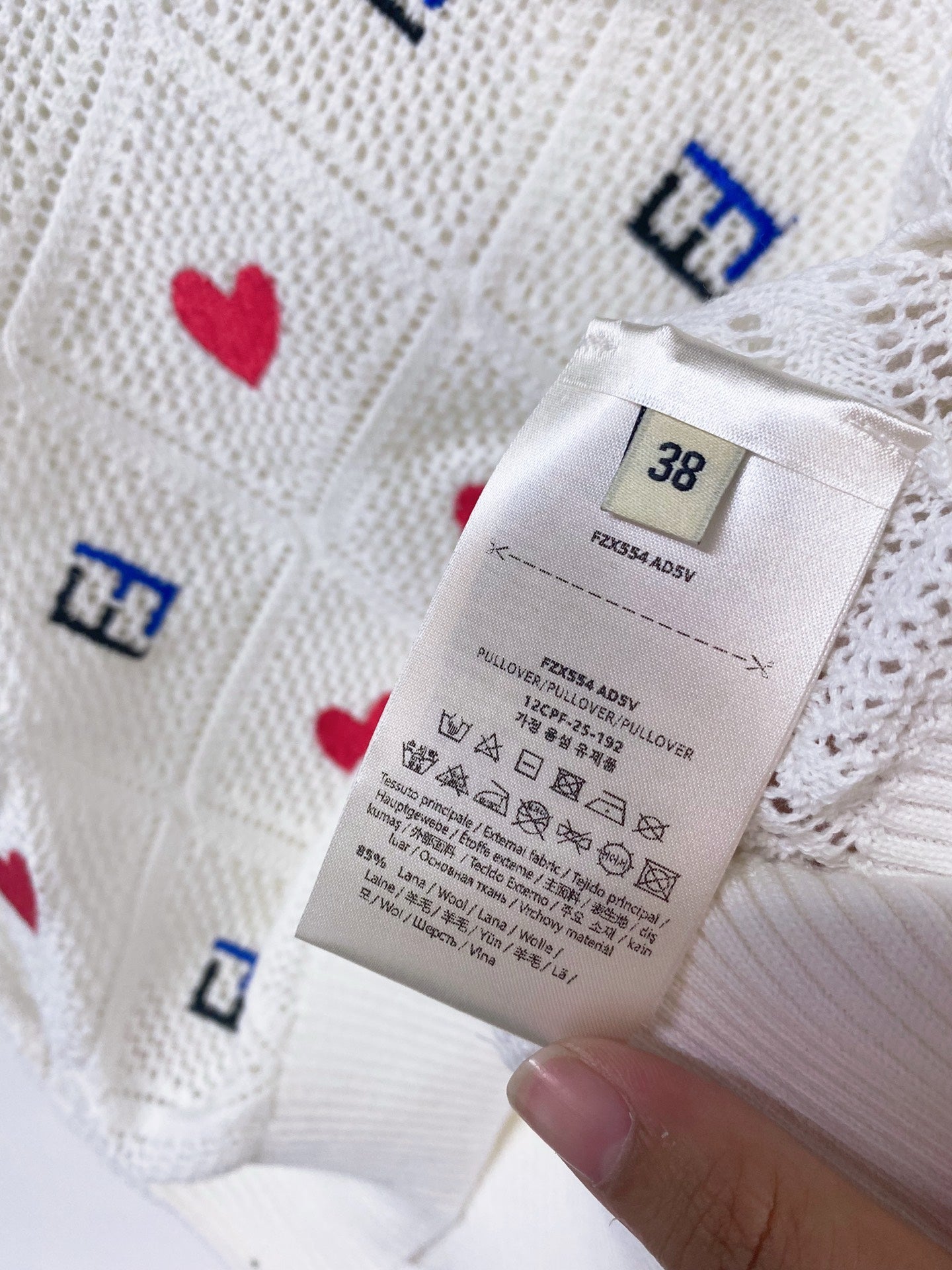 FENDI 26S KNIT SHORT SLEEVE KNIT TOP 030