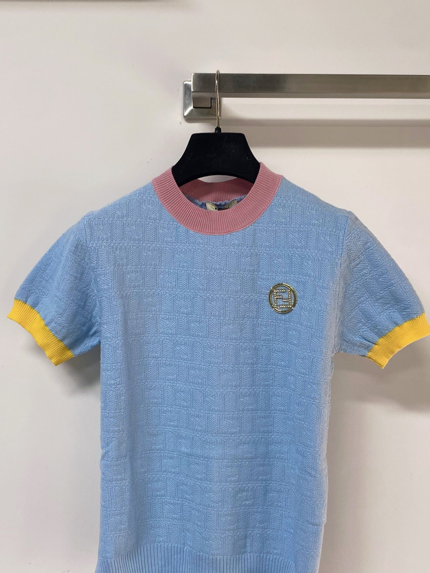 FENDI 26S SHORT SLEEVE KNIT TOP 008