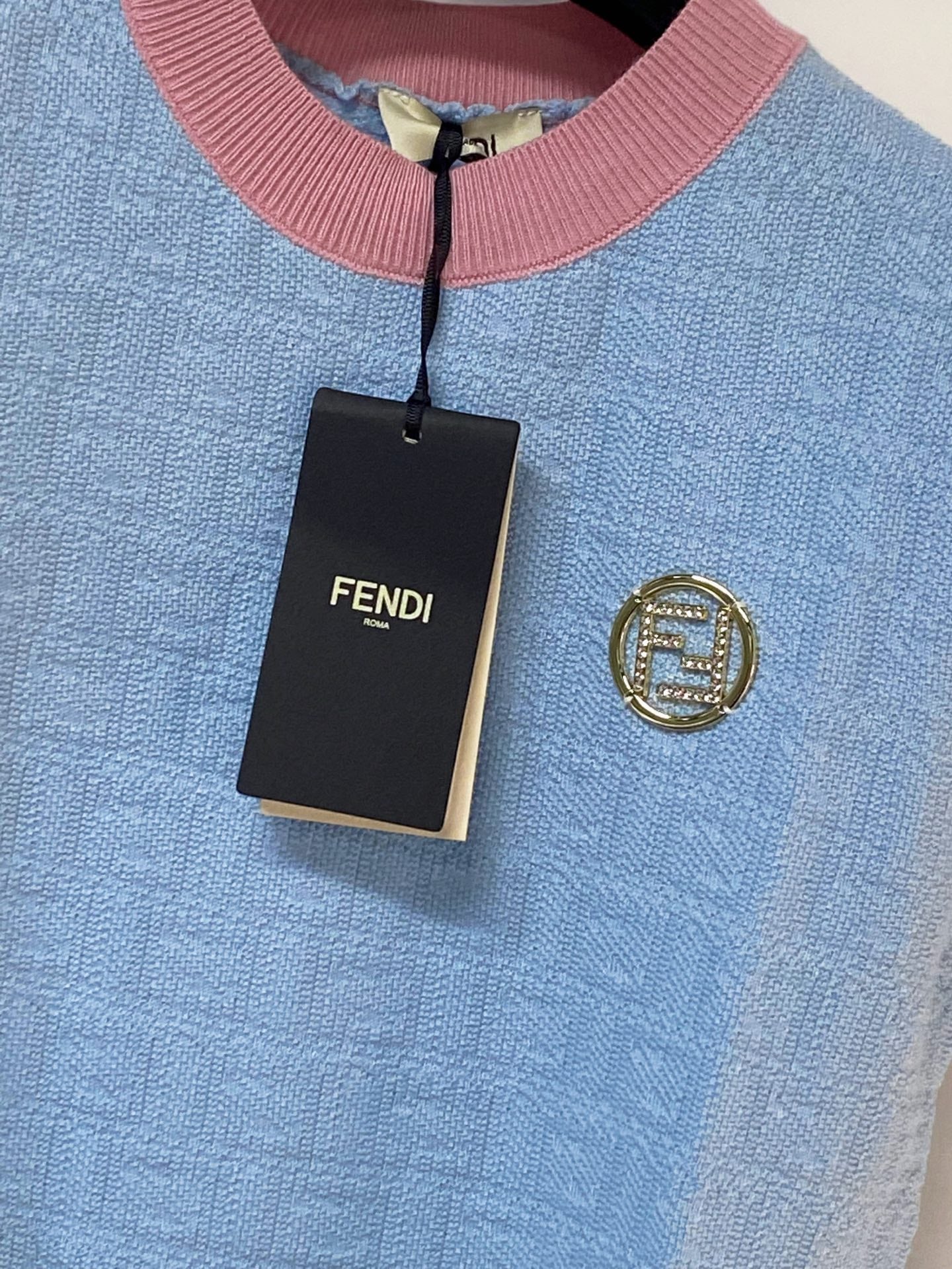 FENDI 26S SHORT SLEEVE KNIT TOP 008