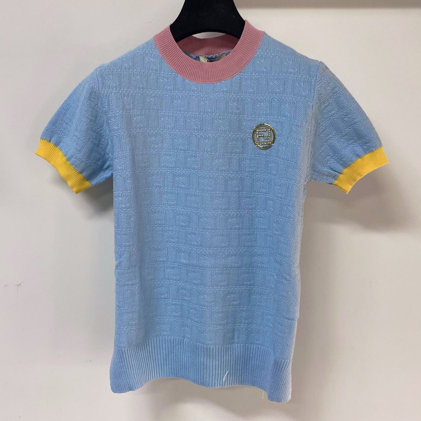 FENDI 26S SHORT SLEEVE KNIT TOP 008