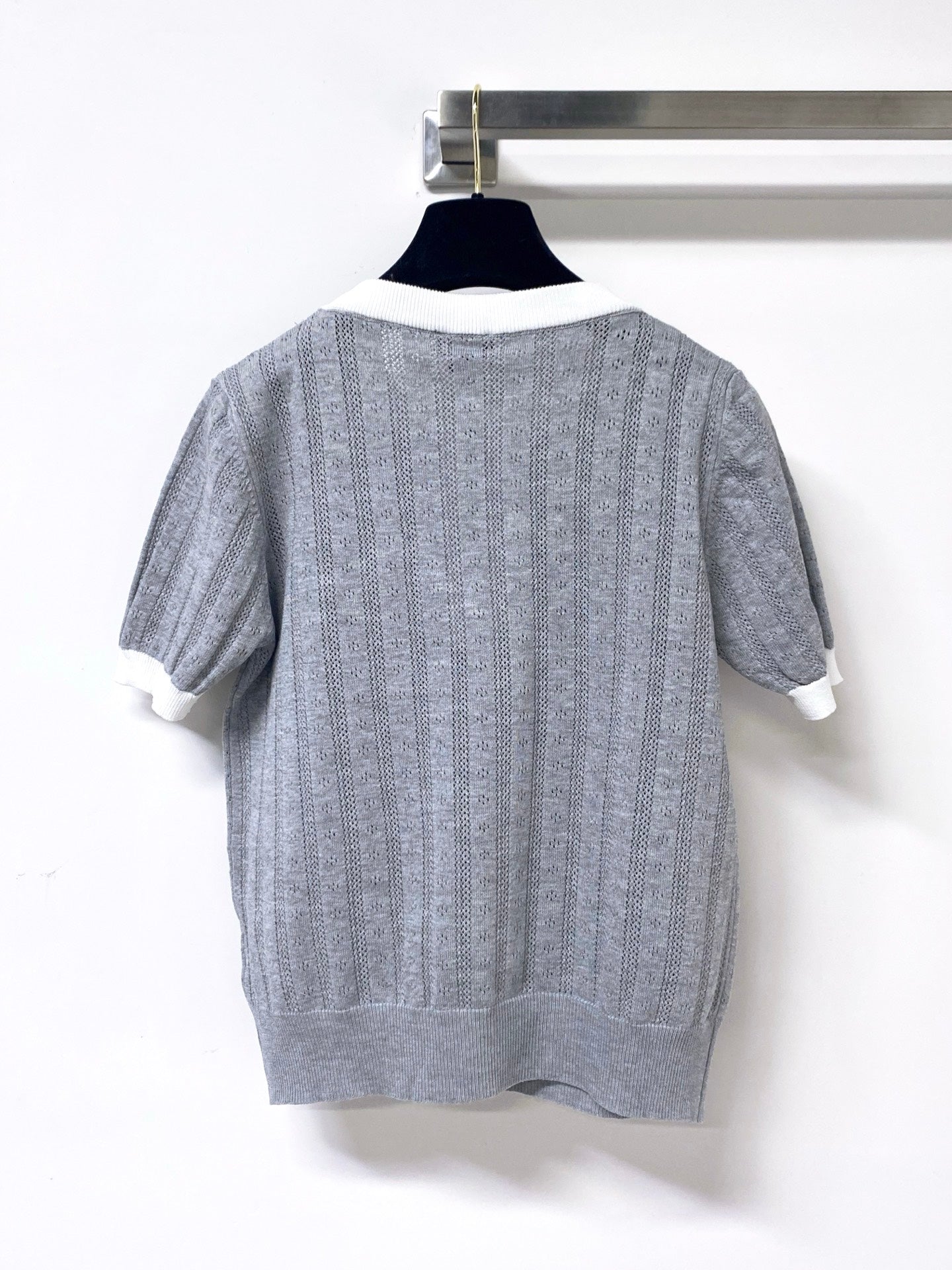 CHANEL 26S SHORT-SLEEVE KNIT TOP STYLE 1171