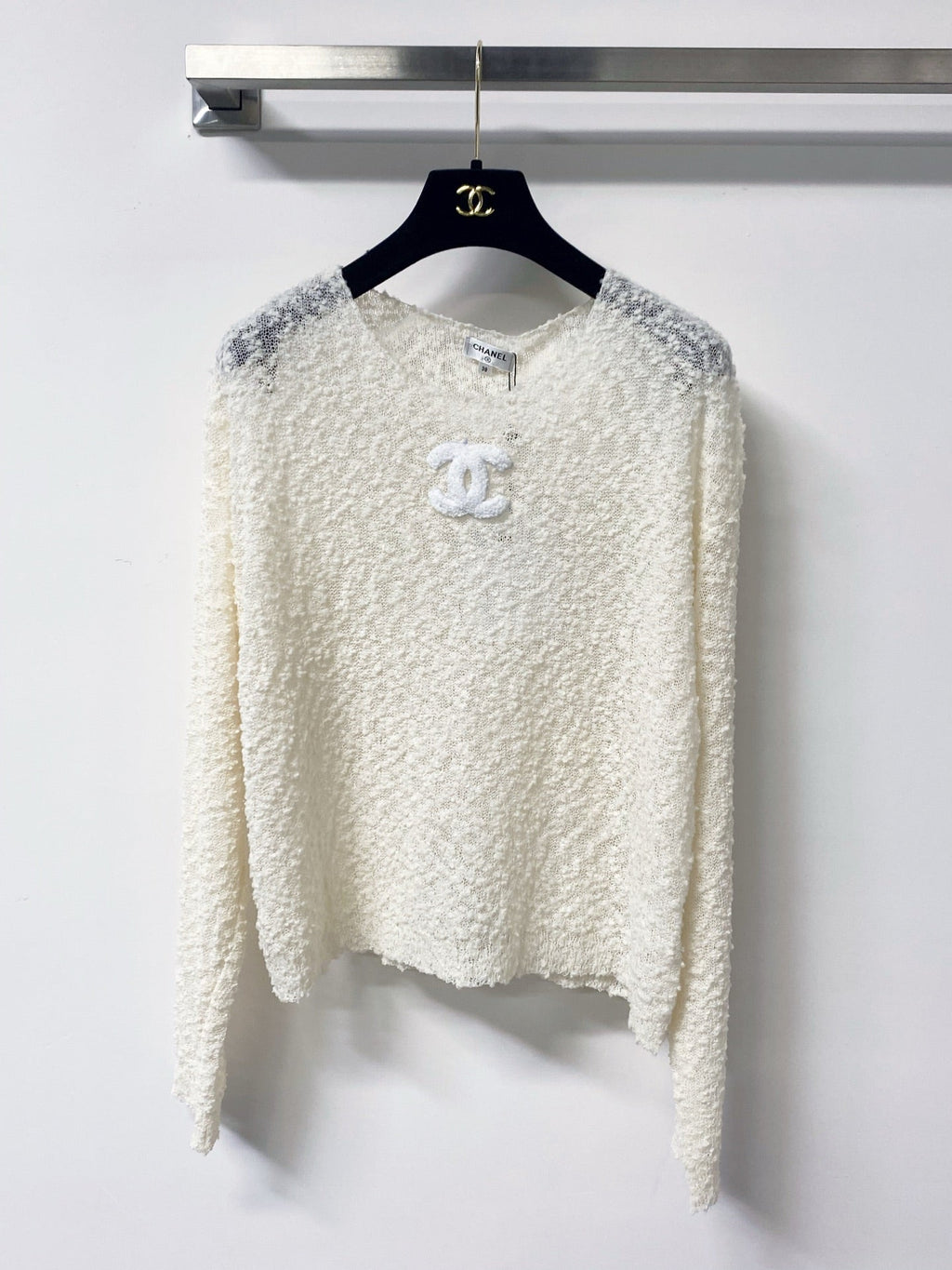 CHANEL 26S BOUCLE KNIT SWEATER 1290