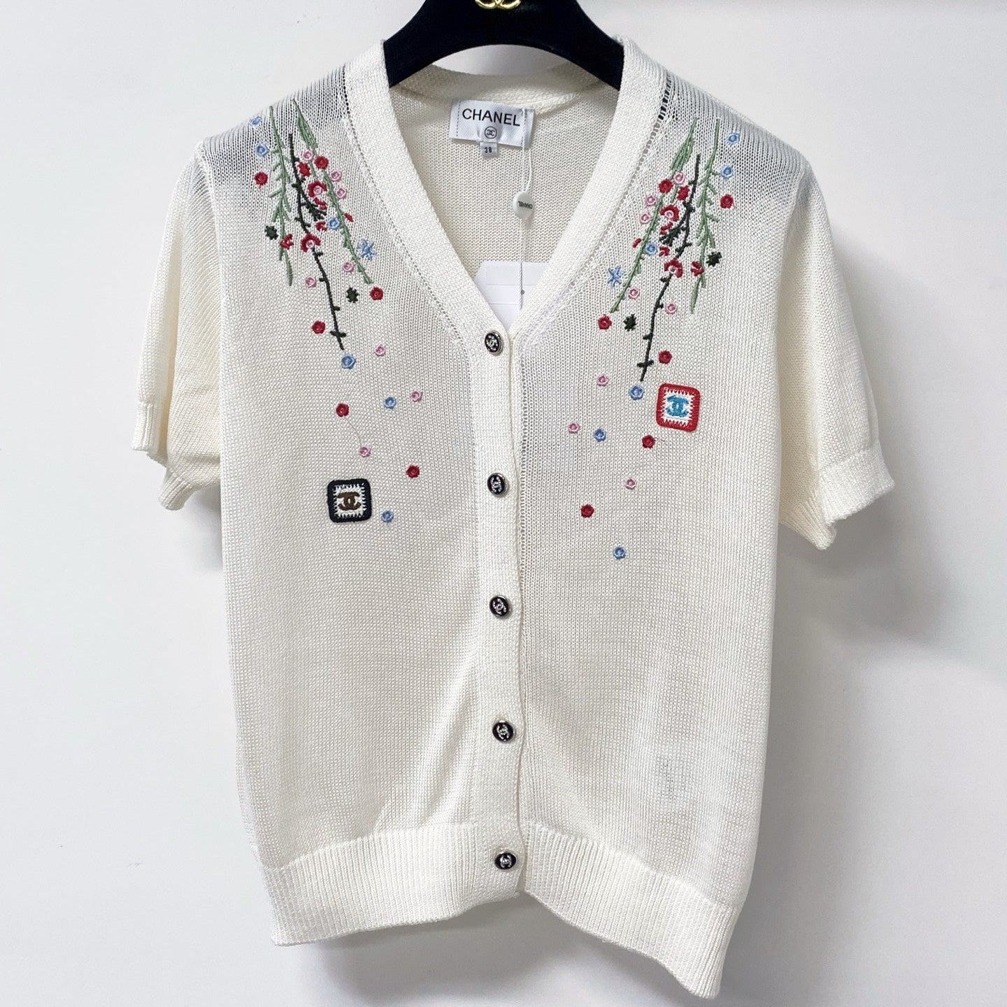 26S SHORT SLEEVE KNIT CARDIGAN1649