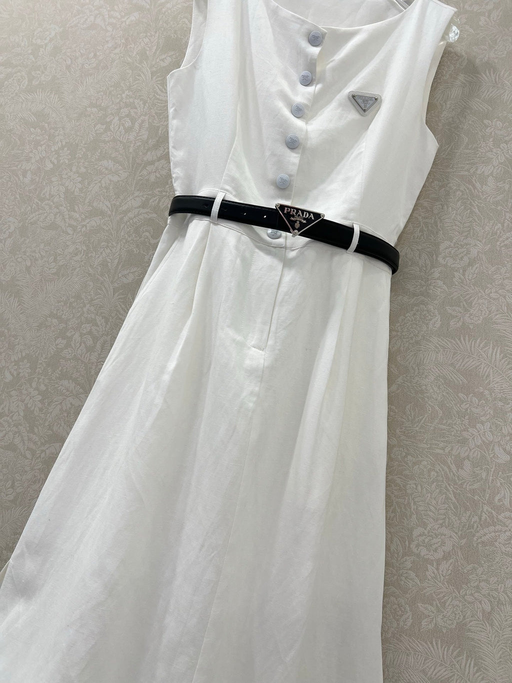 PRADA LONG DRESS WITH ELASTIC WAISTBAND 275252