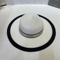 MIUMIU 26S WIDE-BRIM STRAW HAT IN WHITE 343683
