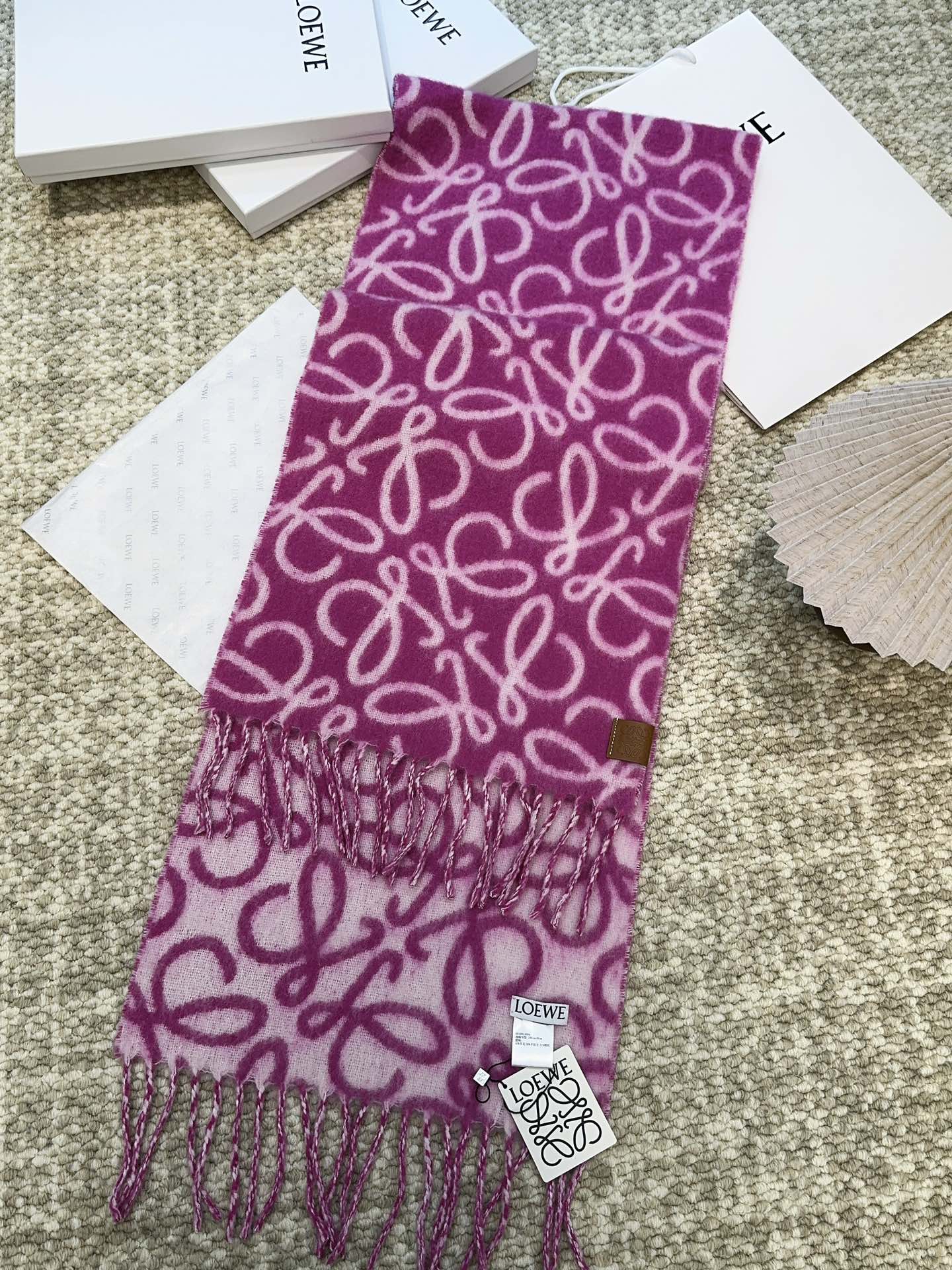 LOEWE 26S SCARF 186 IN WOOL MOHAIR 485341