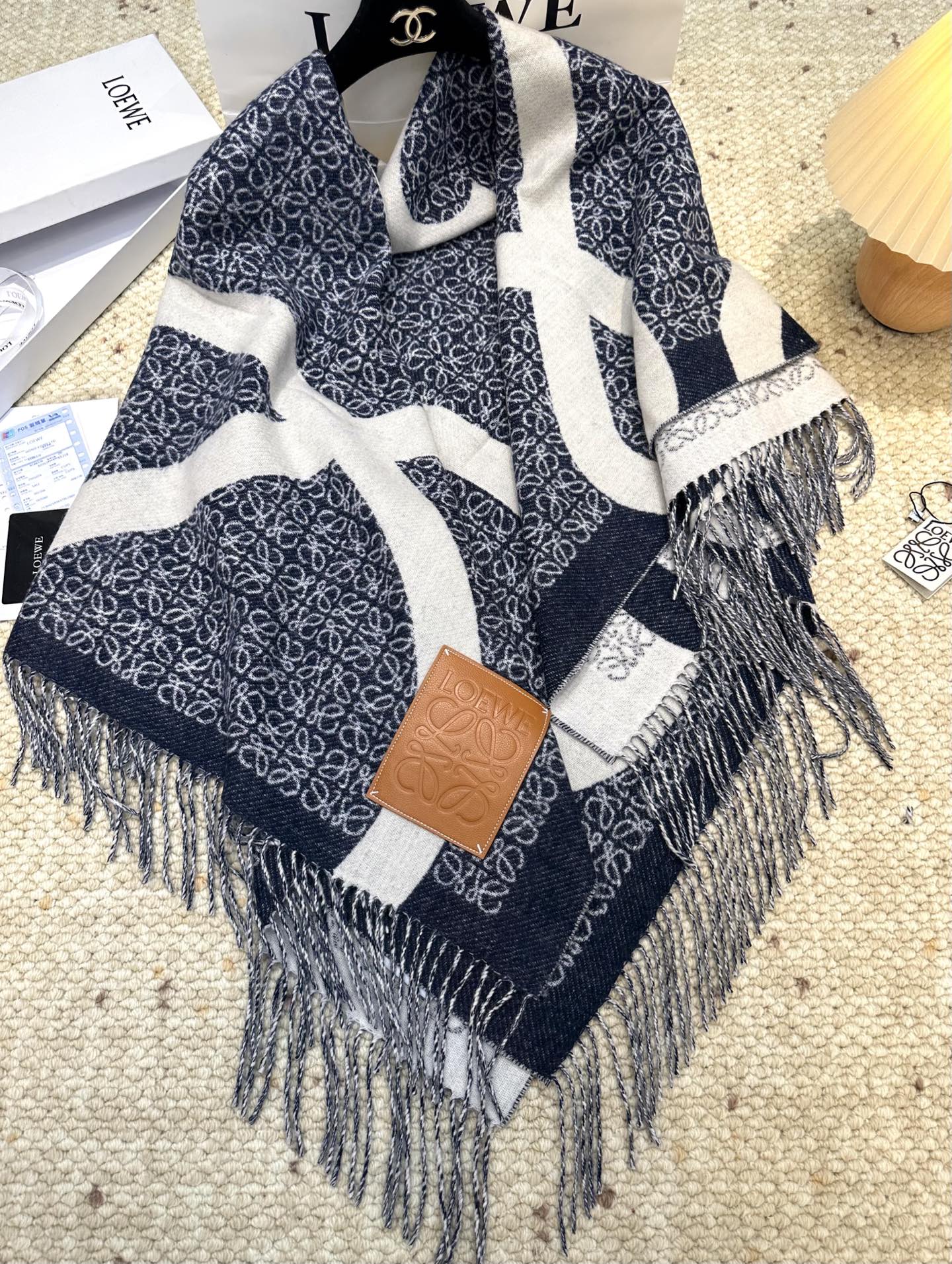 LOEWE 26S SCARF 140 IN CASHMERE 863981
