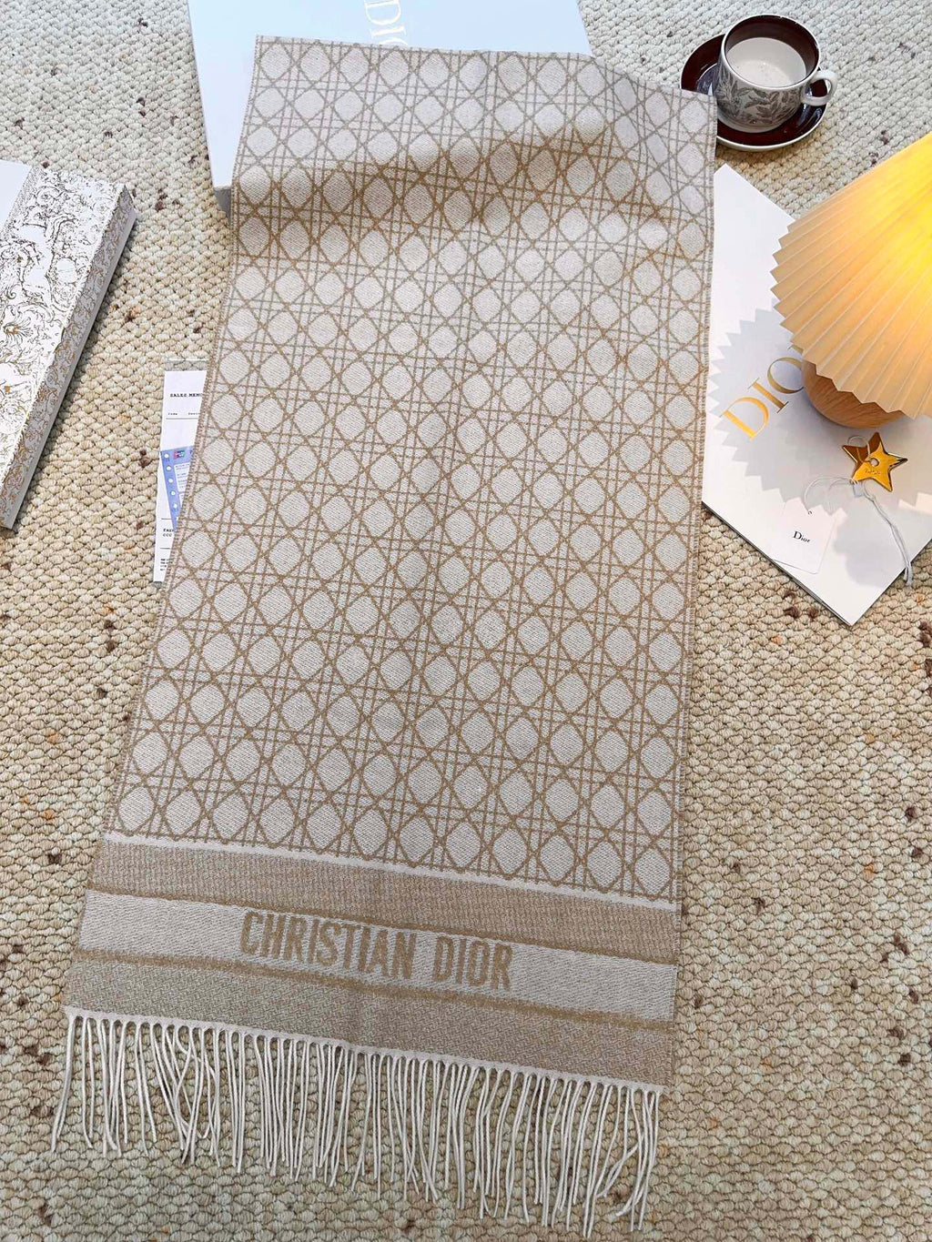 DIOR 26S SCARF 202CM IN CASHMERE 136515