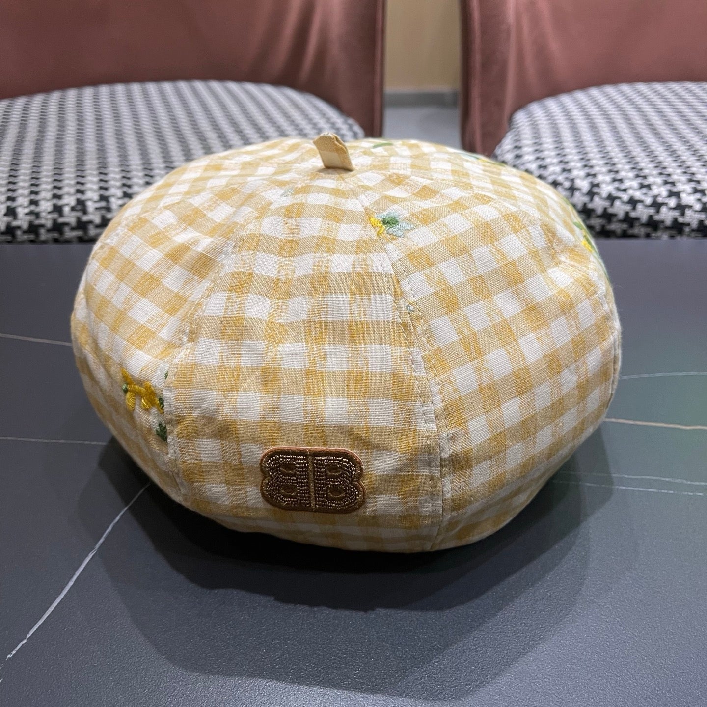 BALENCIAGA 26S PLAID BERET STYLE 8