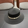 CHANEL 26S STRAW BOATER HAT 335740